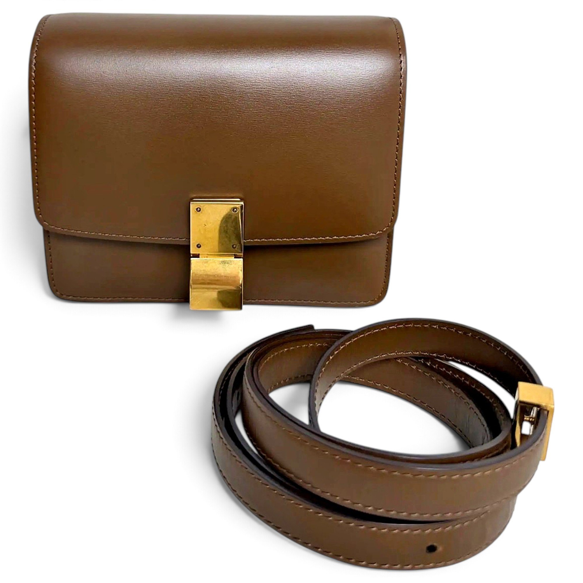 Classic leather crossbody bag