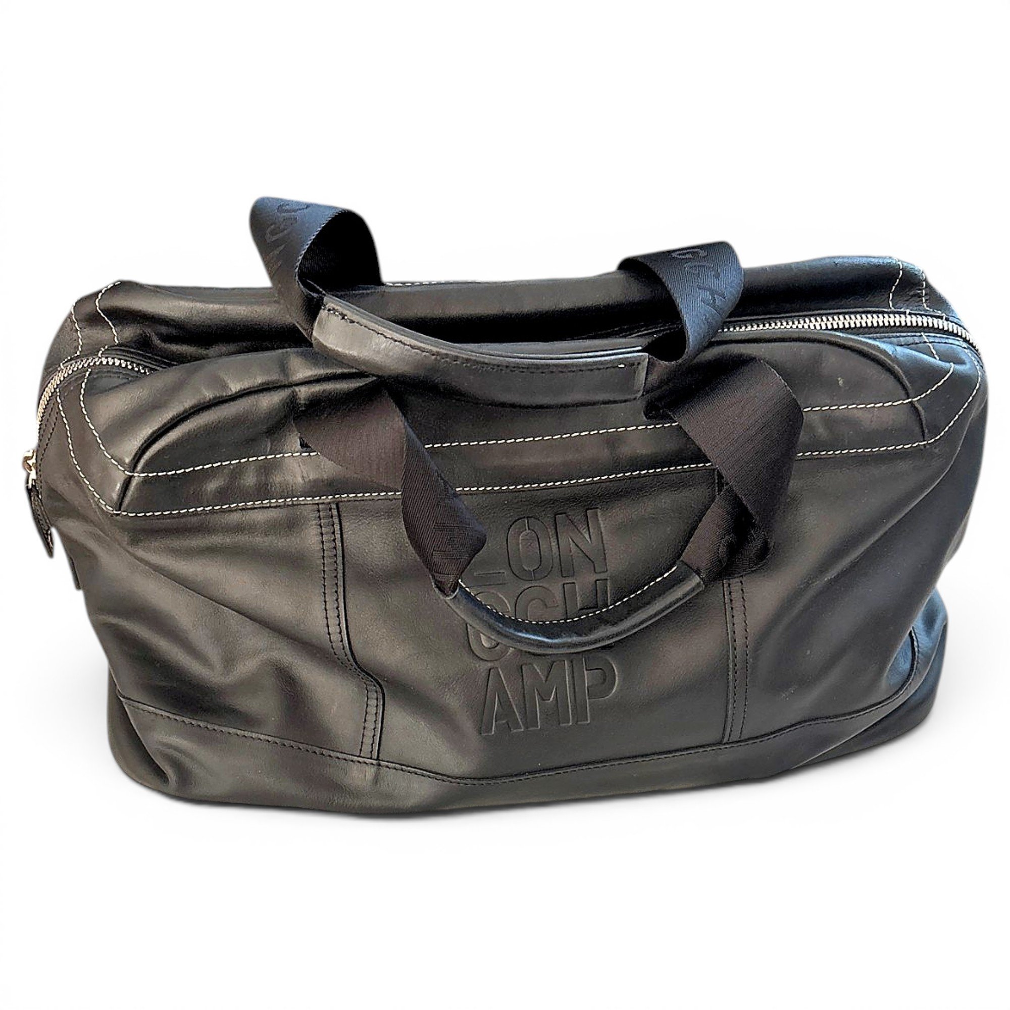 Leather travel bag