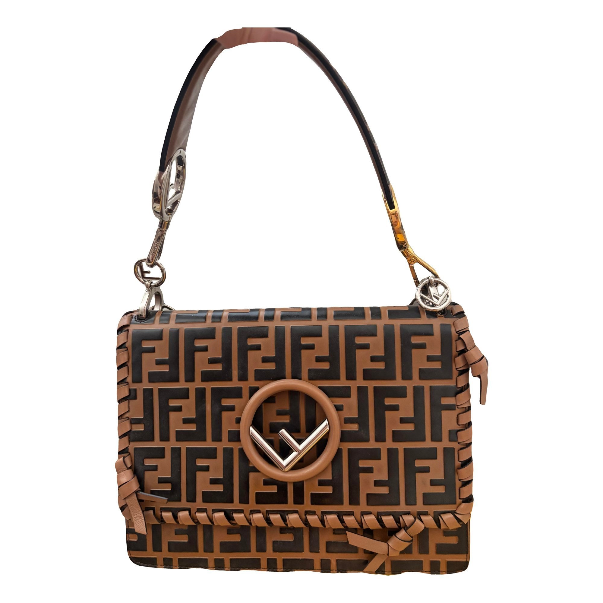 Kan I Logo leather handbag