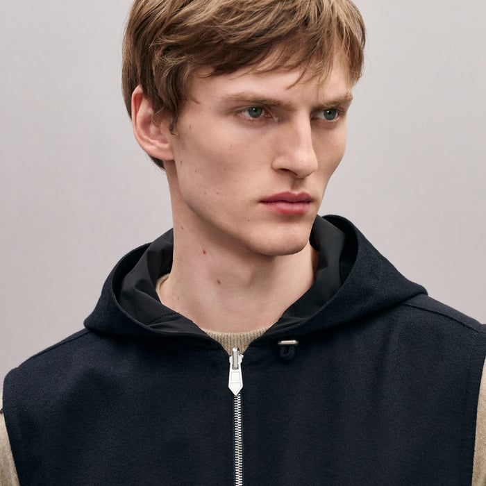 Marine Reversible Hooded Vest
