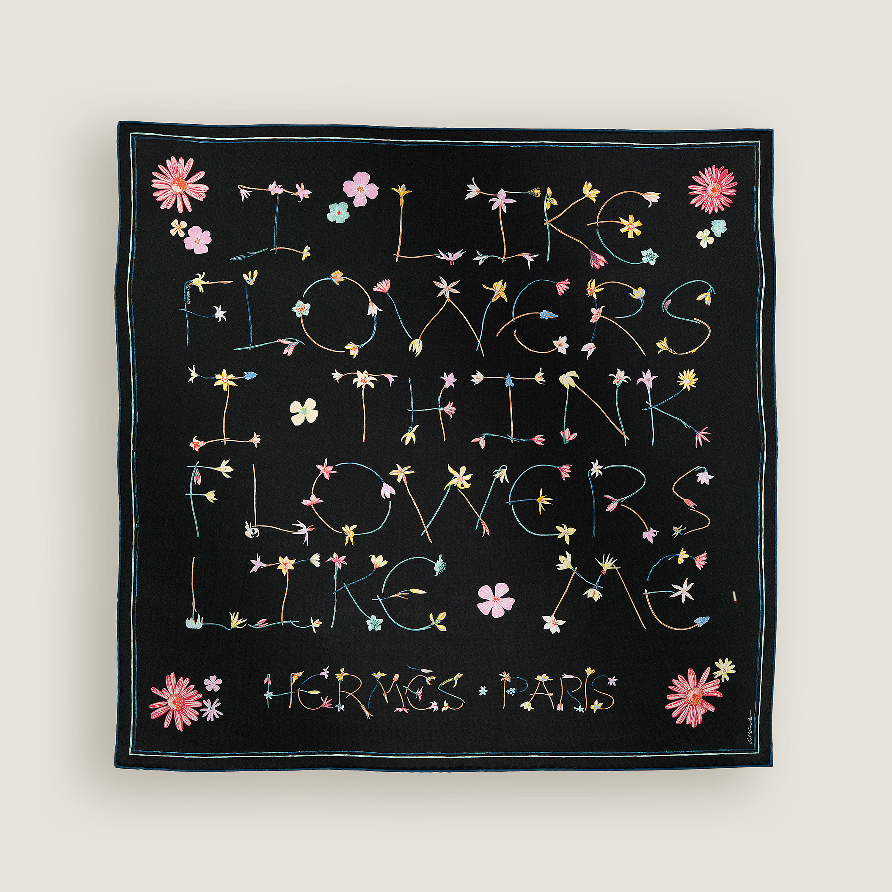 I Like Flowers scarf 70