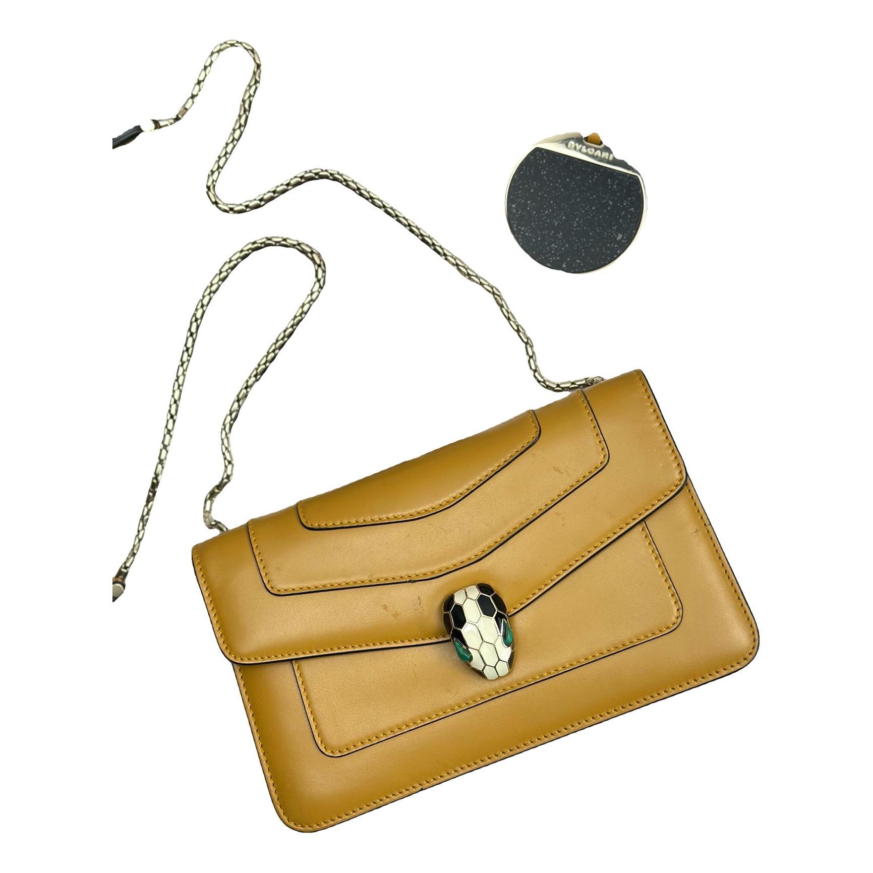 Serpenti leather handbag