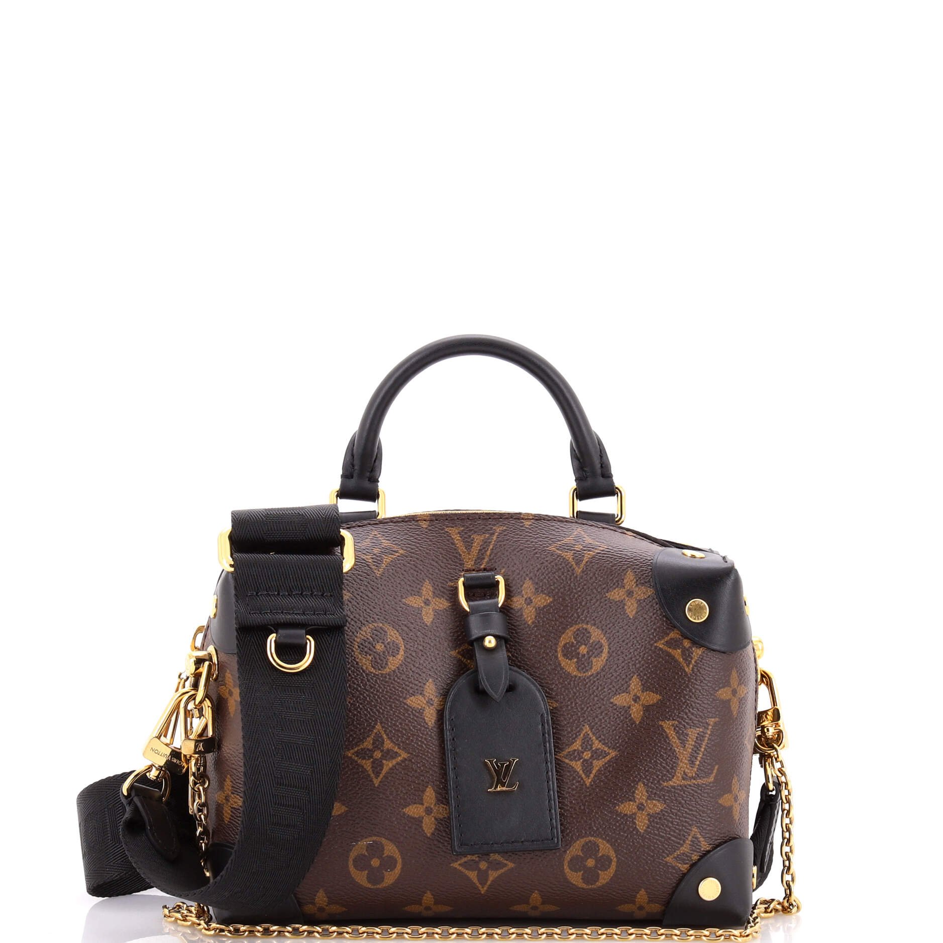Louis Vuitton Petite Malle Souple Handbag Monogram Empreinte Leather