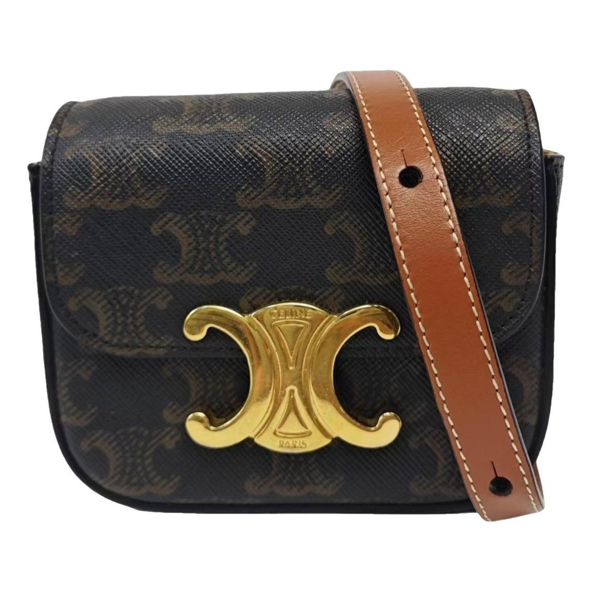 Triomphe cloth mini bag