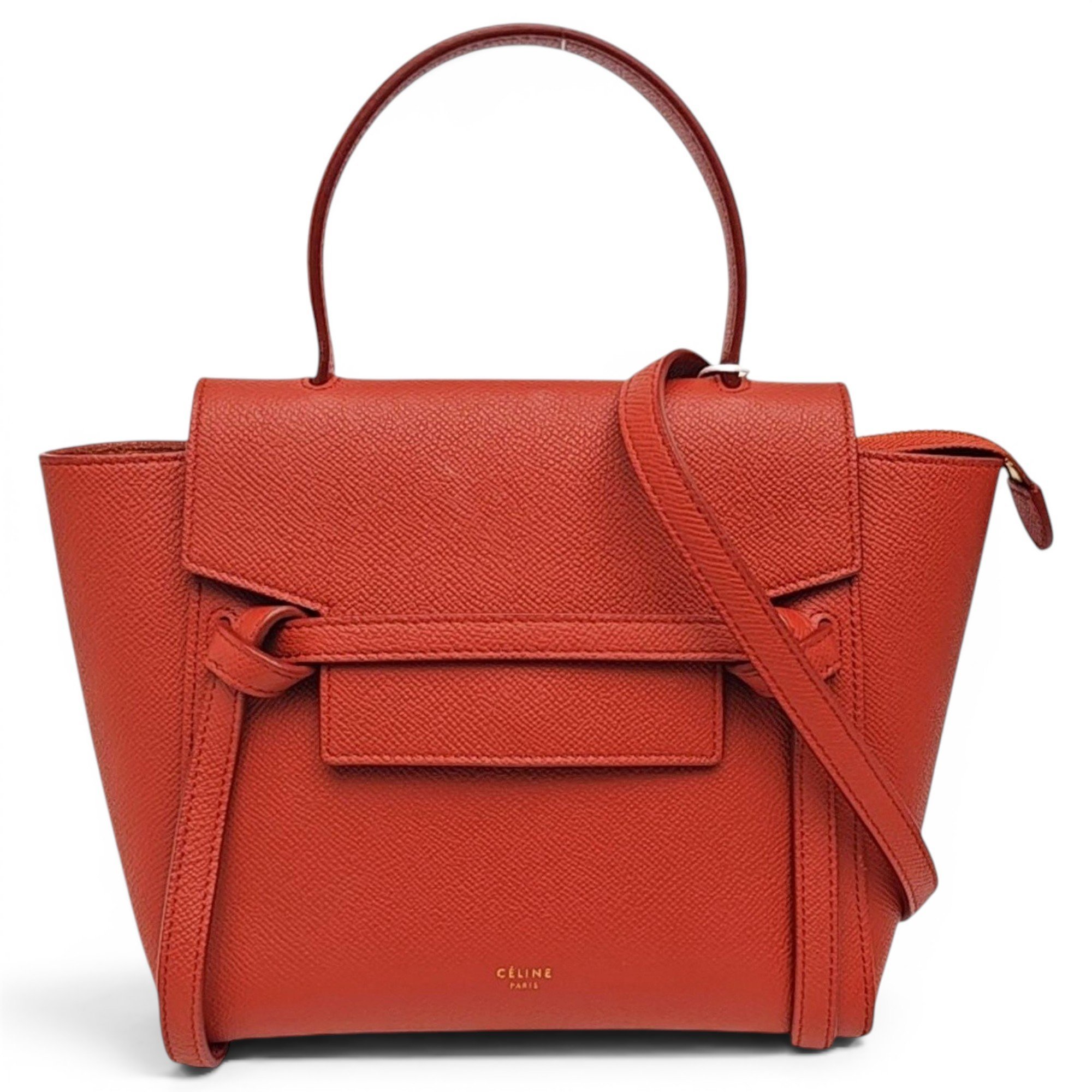 Belt leather handbag