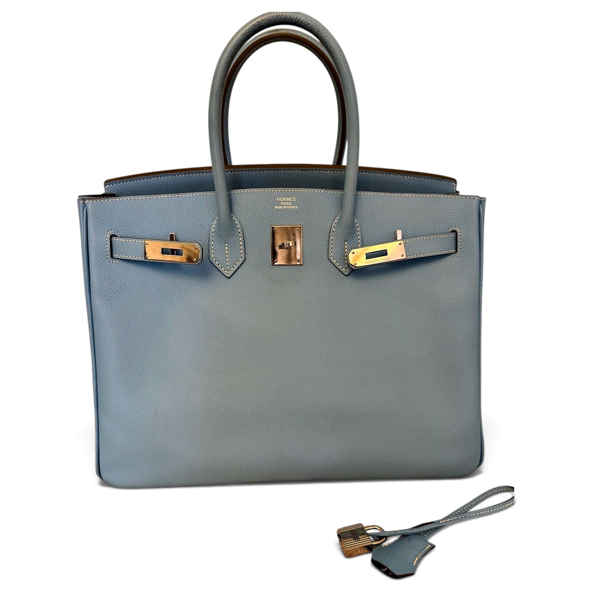 Birkin 35 leather handbag