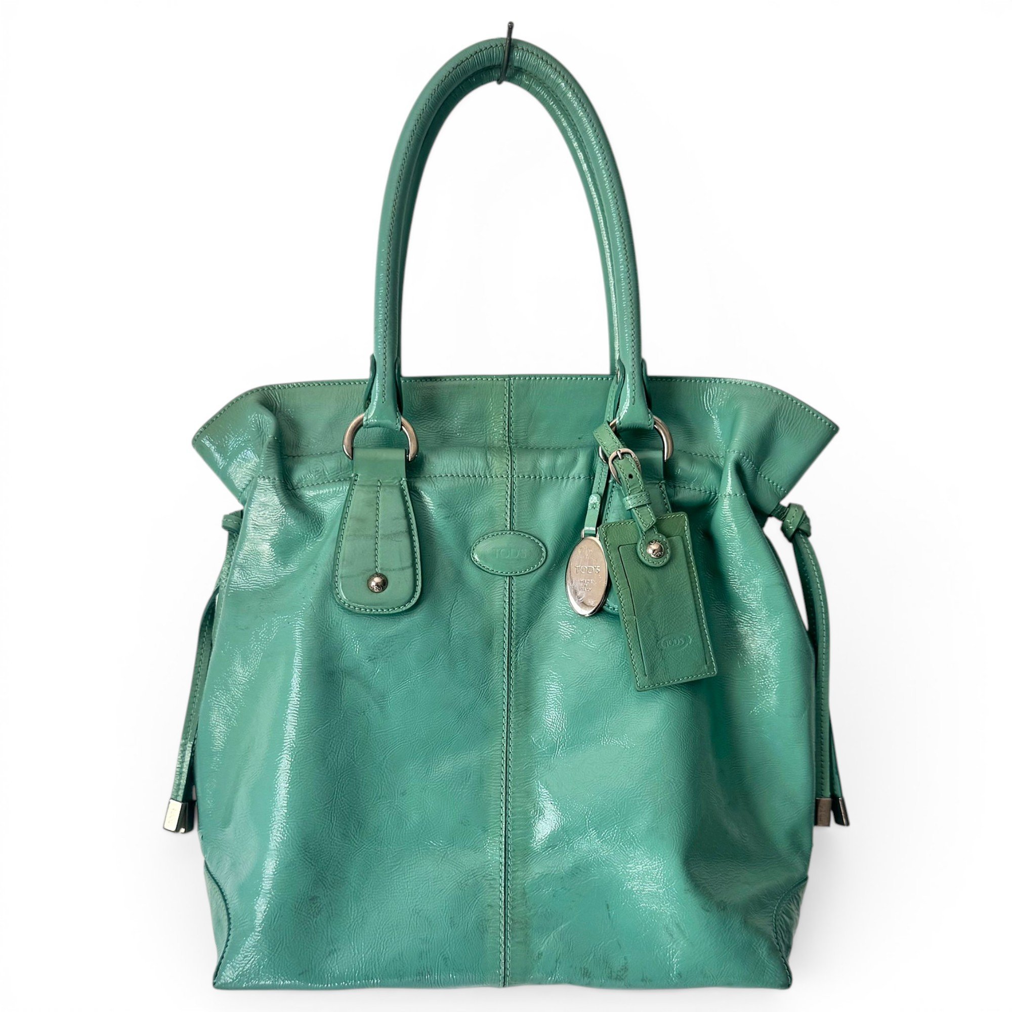 Shopping Media leather tote