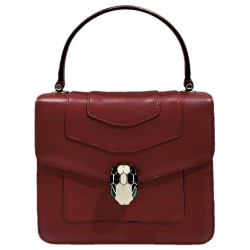 Serpenti leather handbag