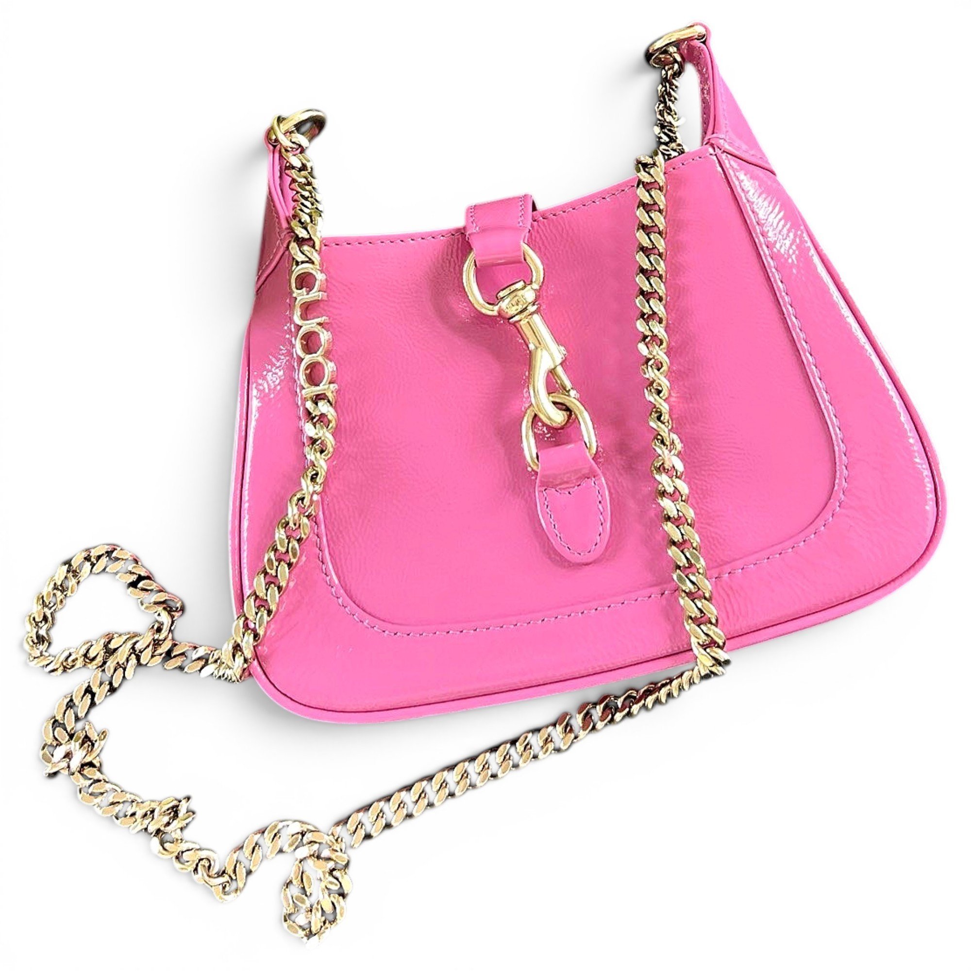 Jackie Notte patent leather handbag
