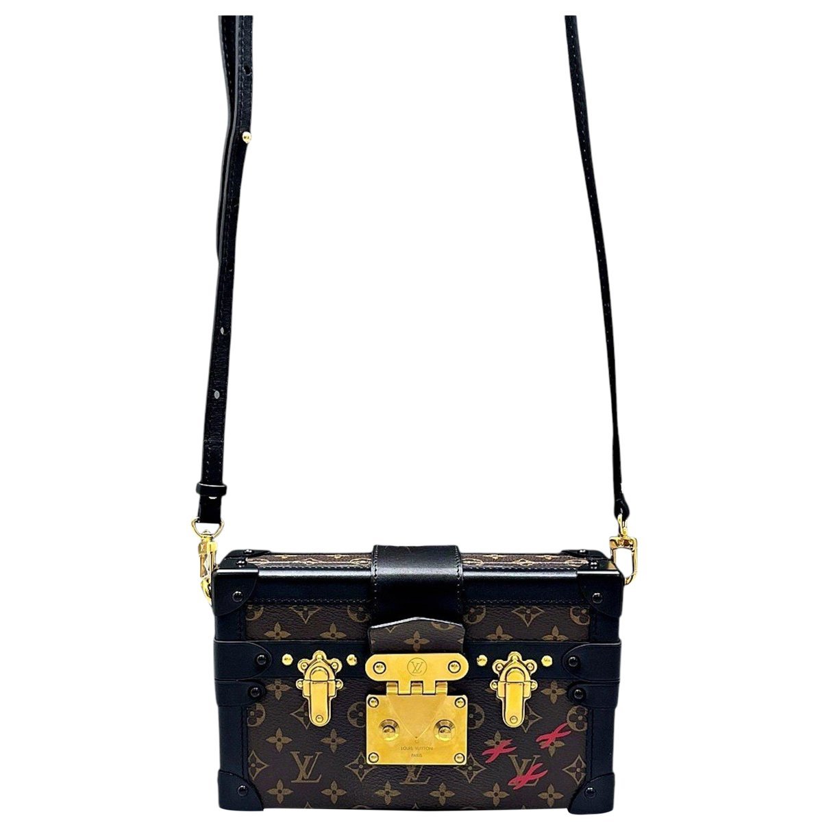 Petite Malle leather handbag