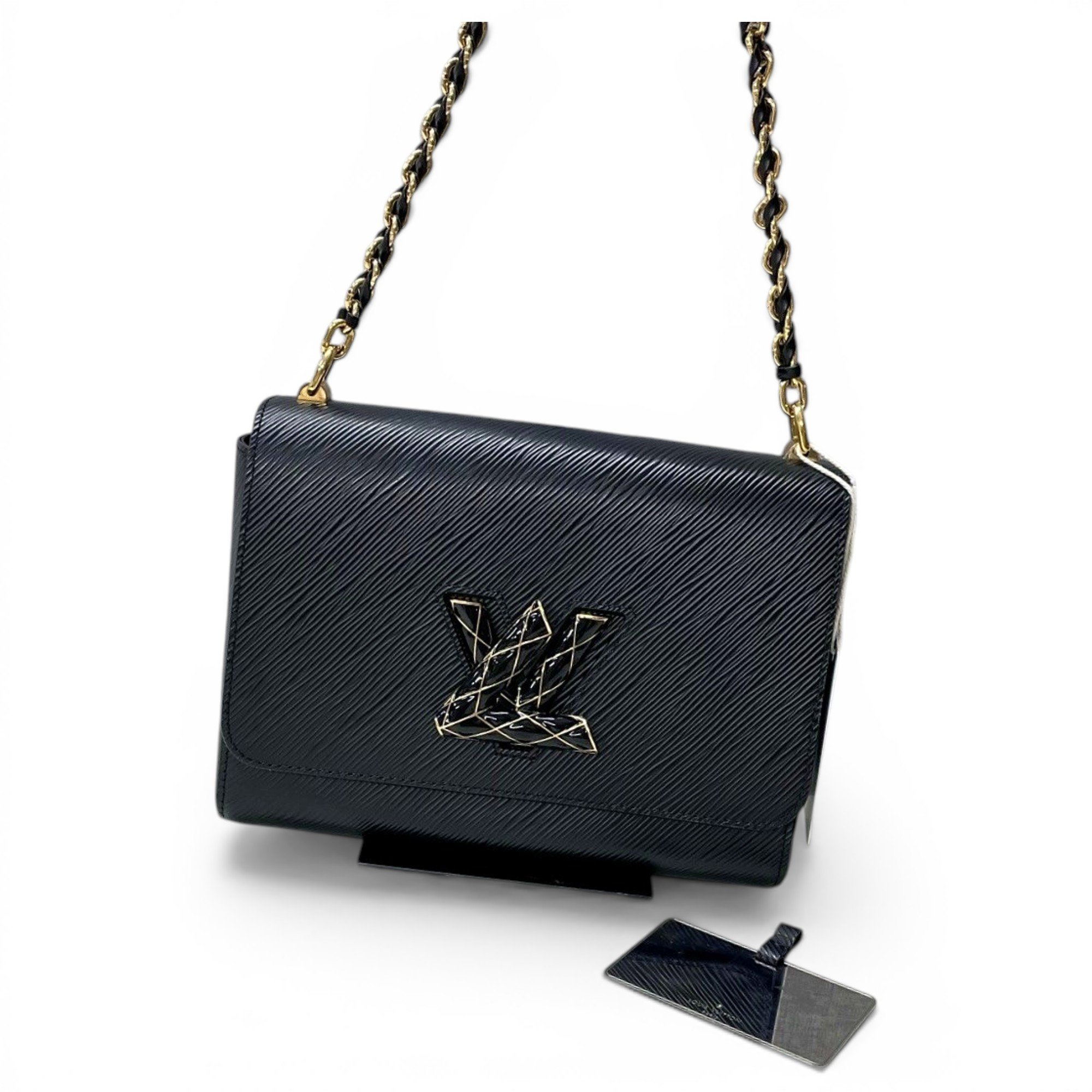 Twist leather handbag