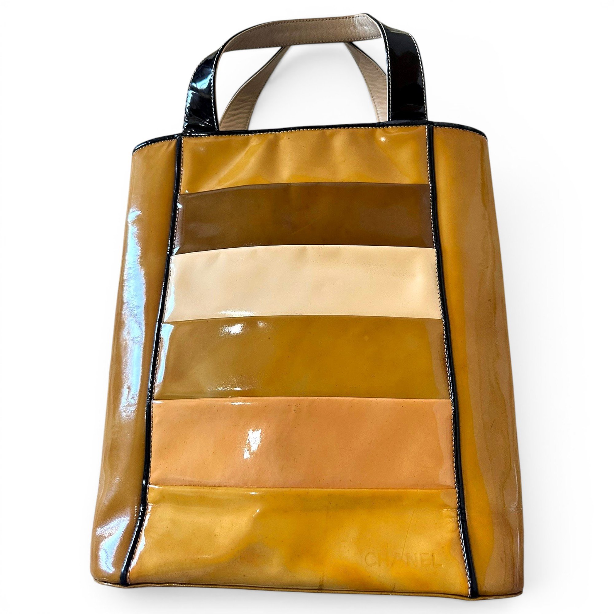 Patent leather handbag
