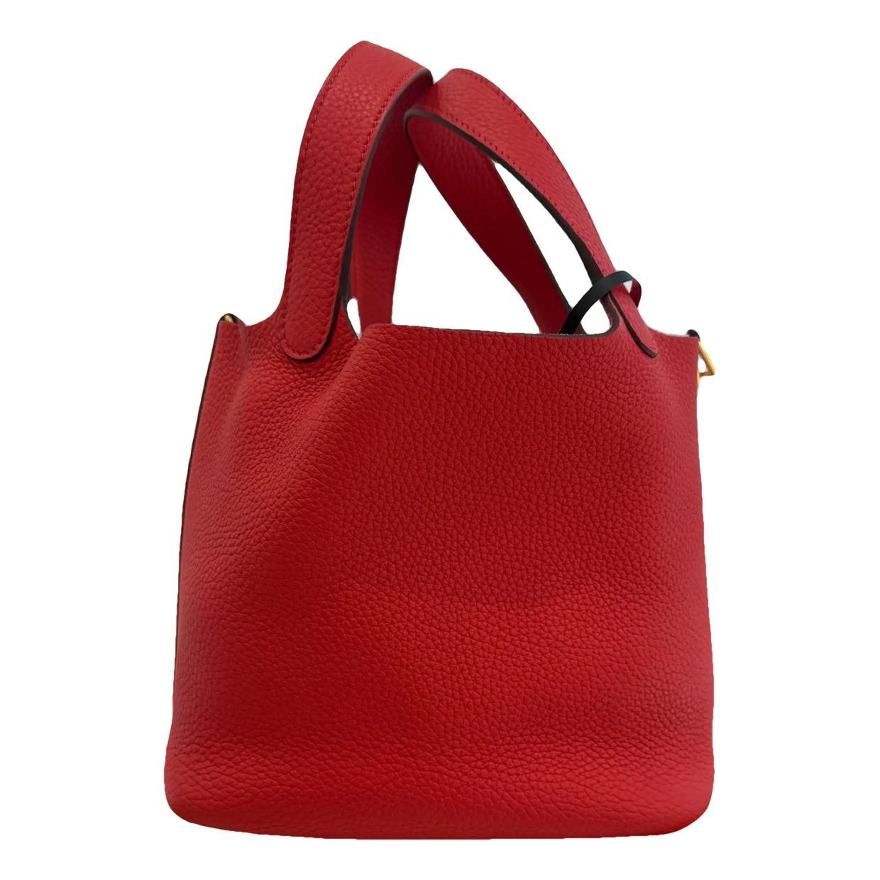 Hermes Picotin leather handbag
