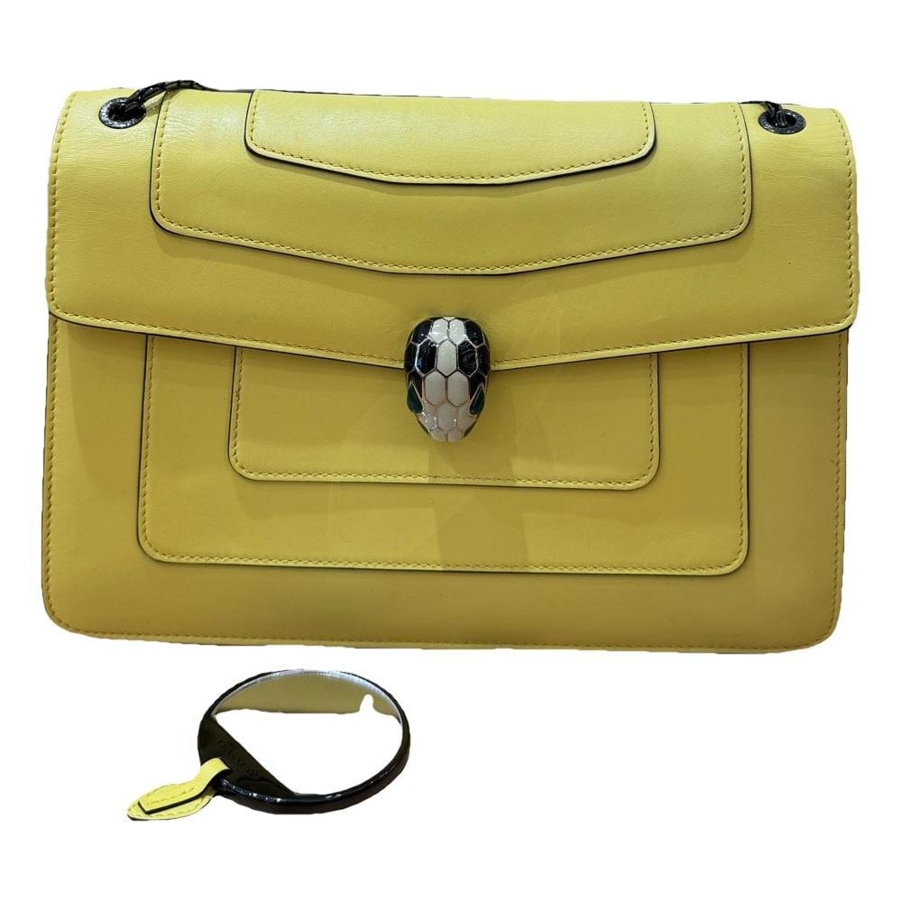 Serpenti leather handbag