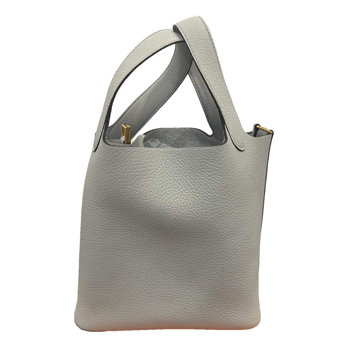 Picotin leather tote