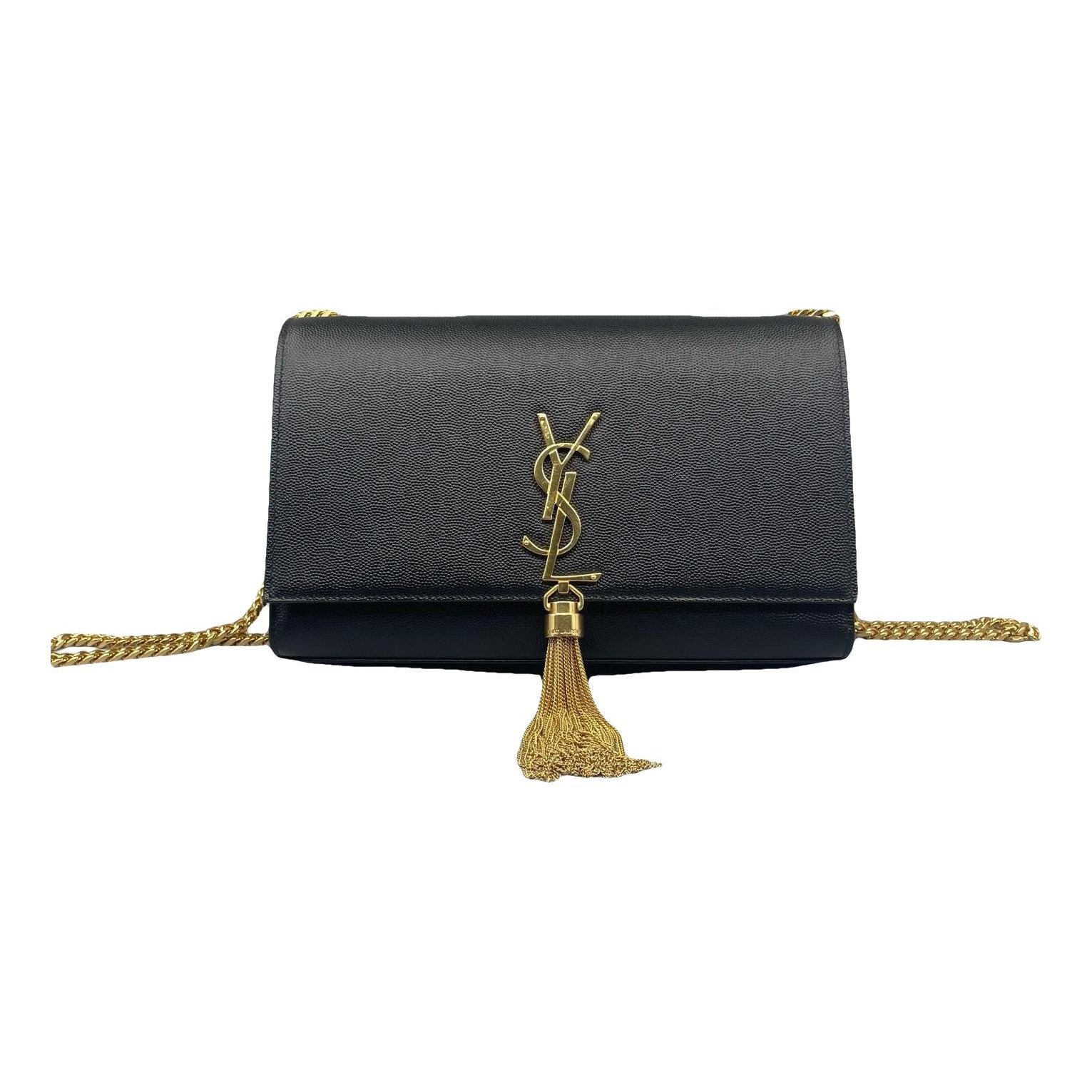 Pompom Kate leather handbag
