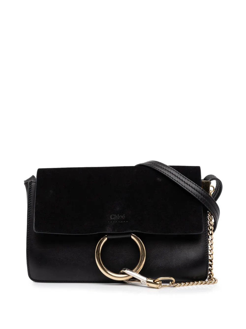 2017 Small Suede and Calfskin Faye crossbody bag