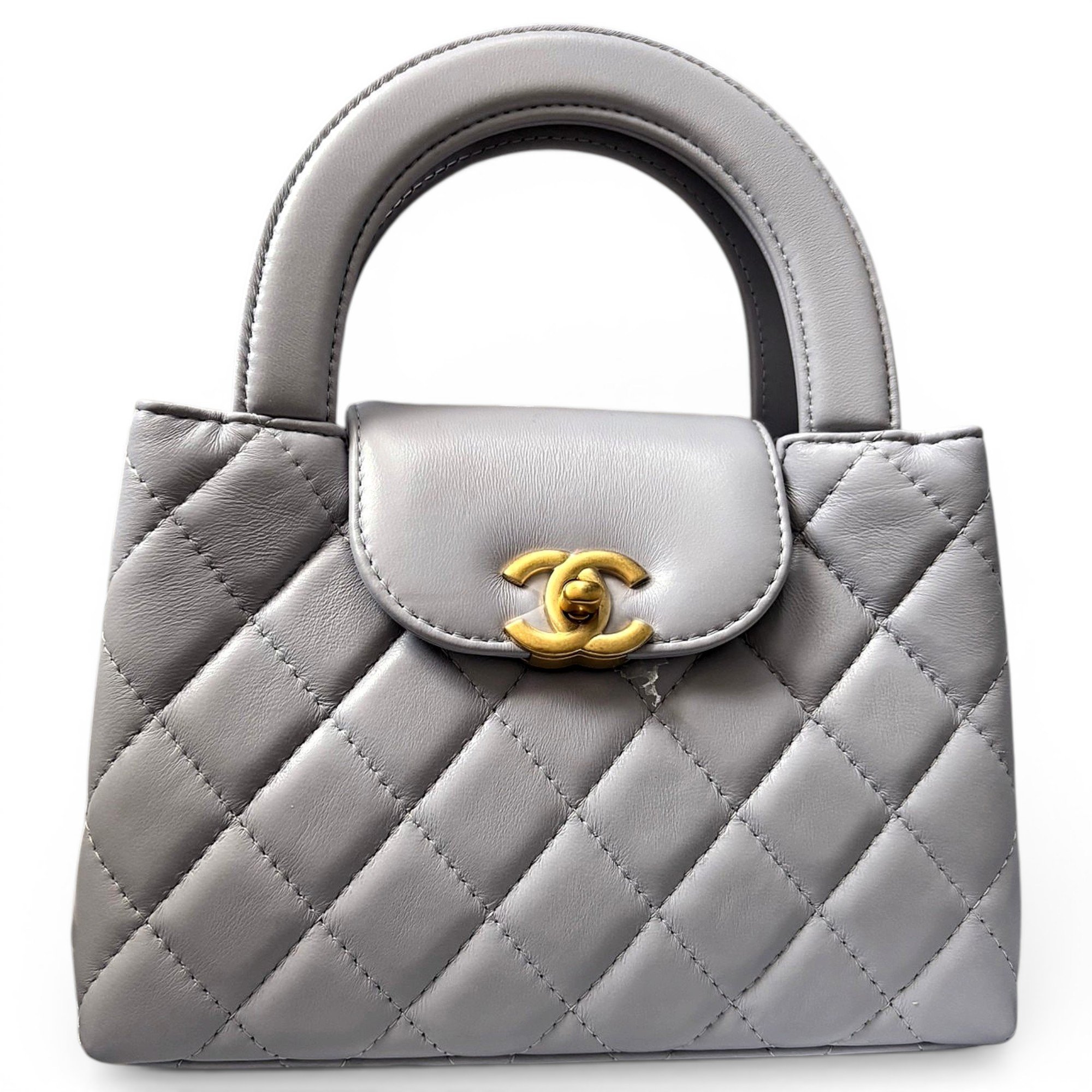 Mini Shopping leather handbag