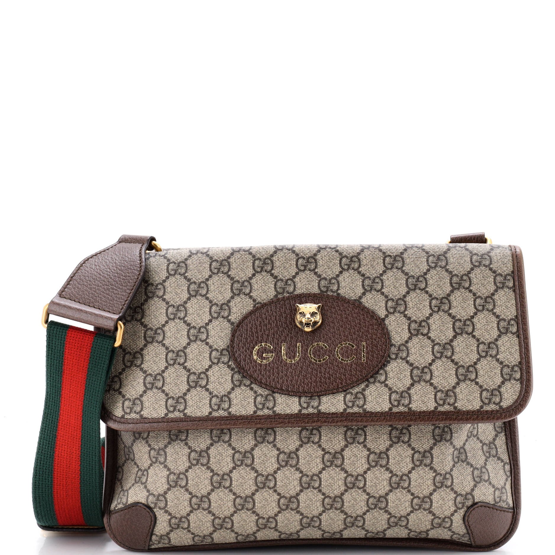 Neo Vintage Flap Messenger GG Coated Canvas Medium