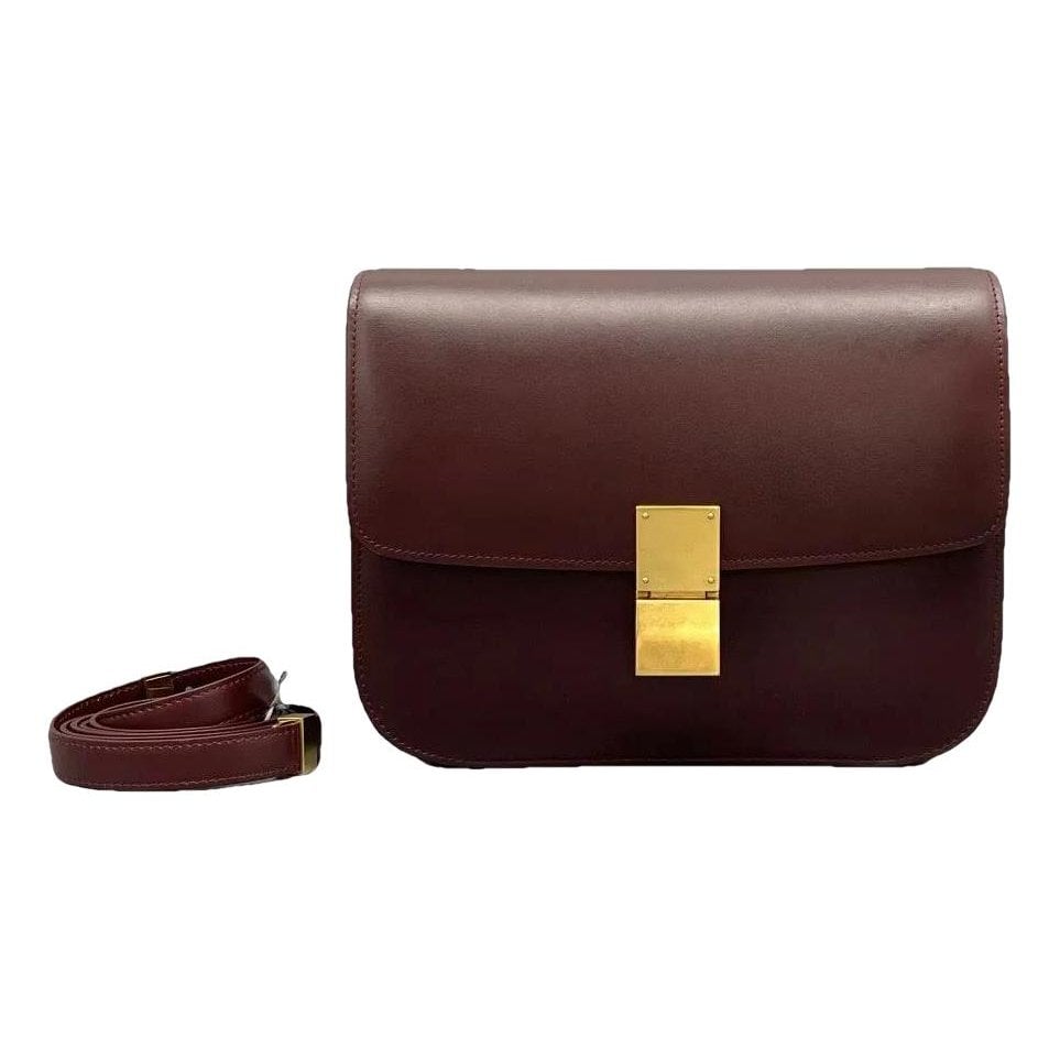 Classic leather crossbody bag