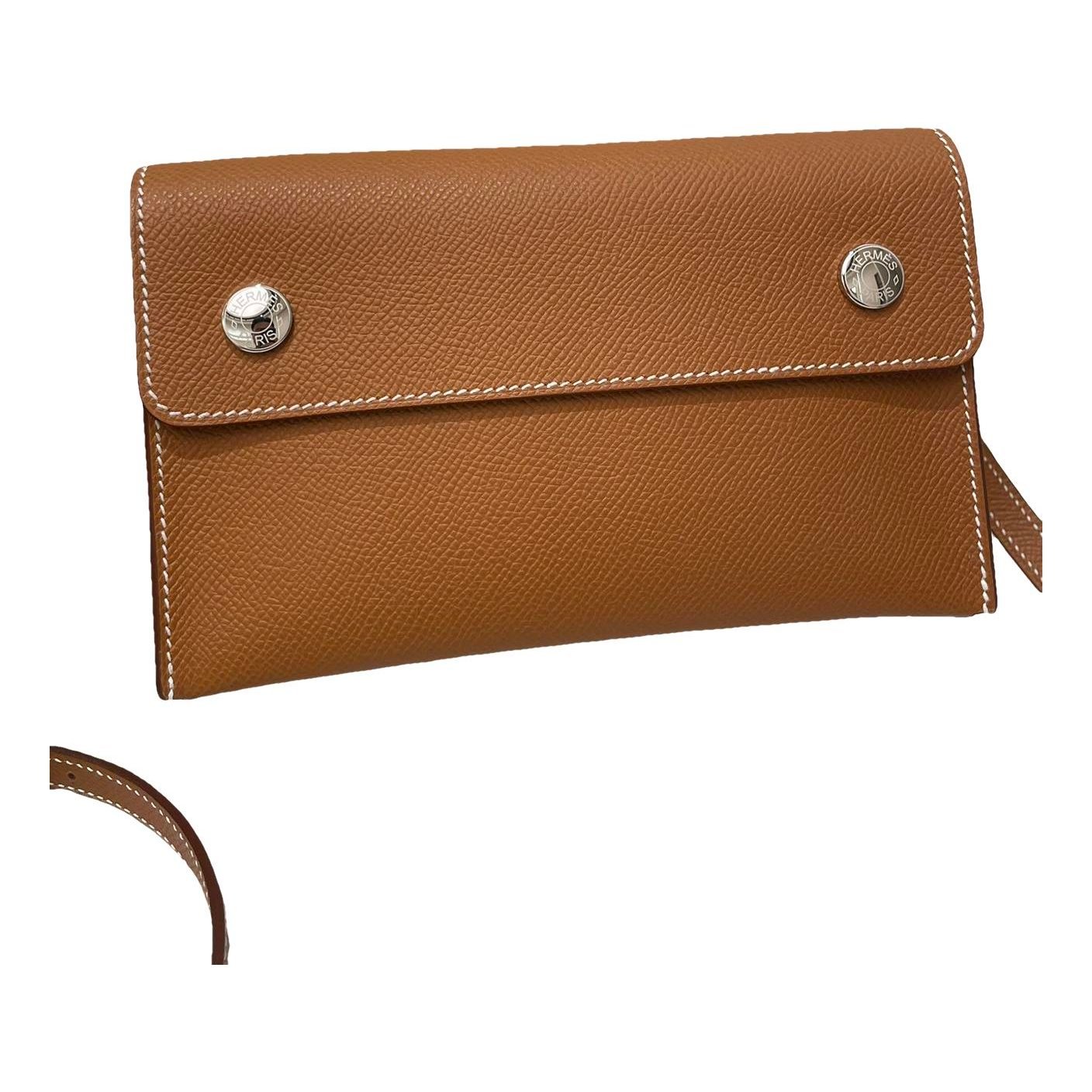 Hermesnap leather handbag