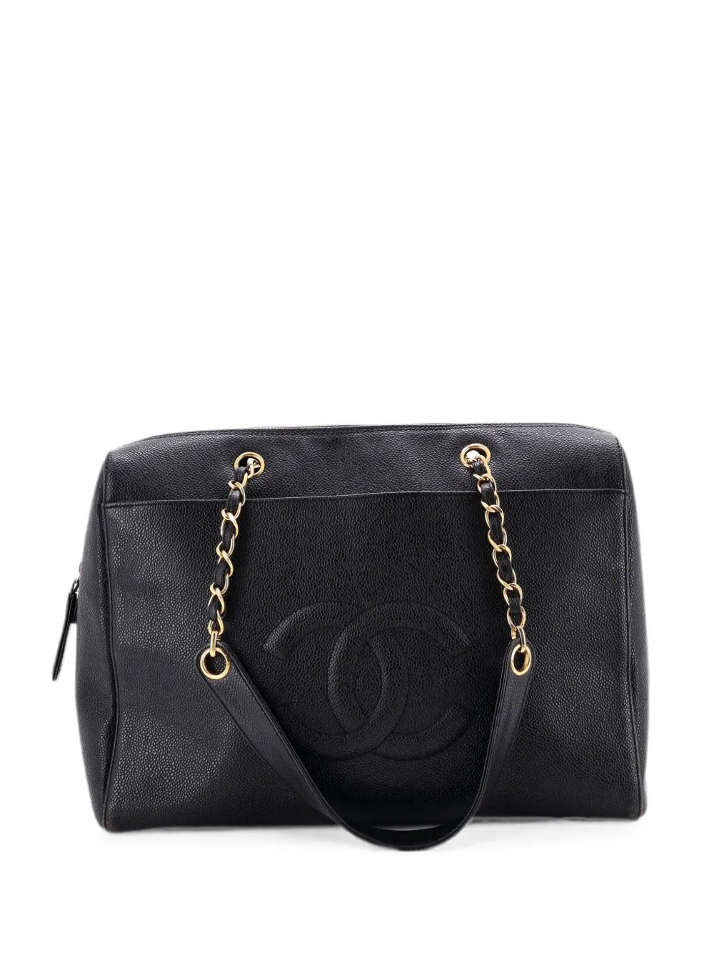 Timeless Zip Tote Caviar Medium shoulder bag