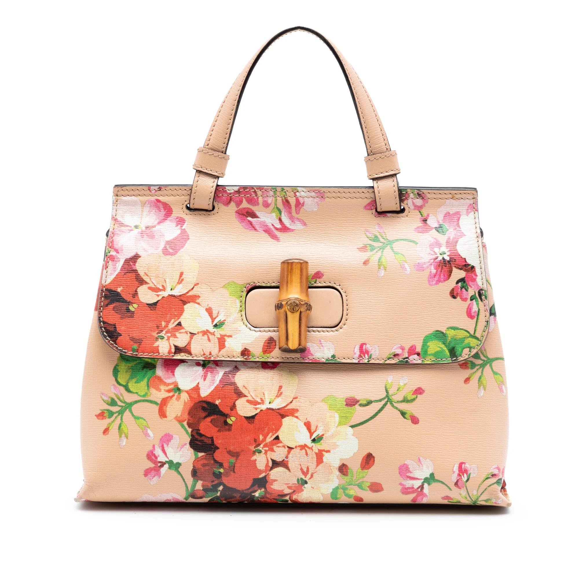 Bamboo pony-style calfskin satchel