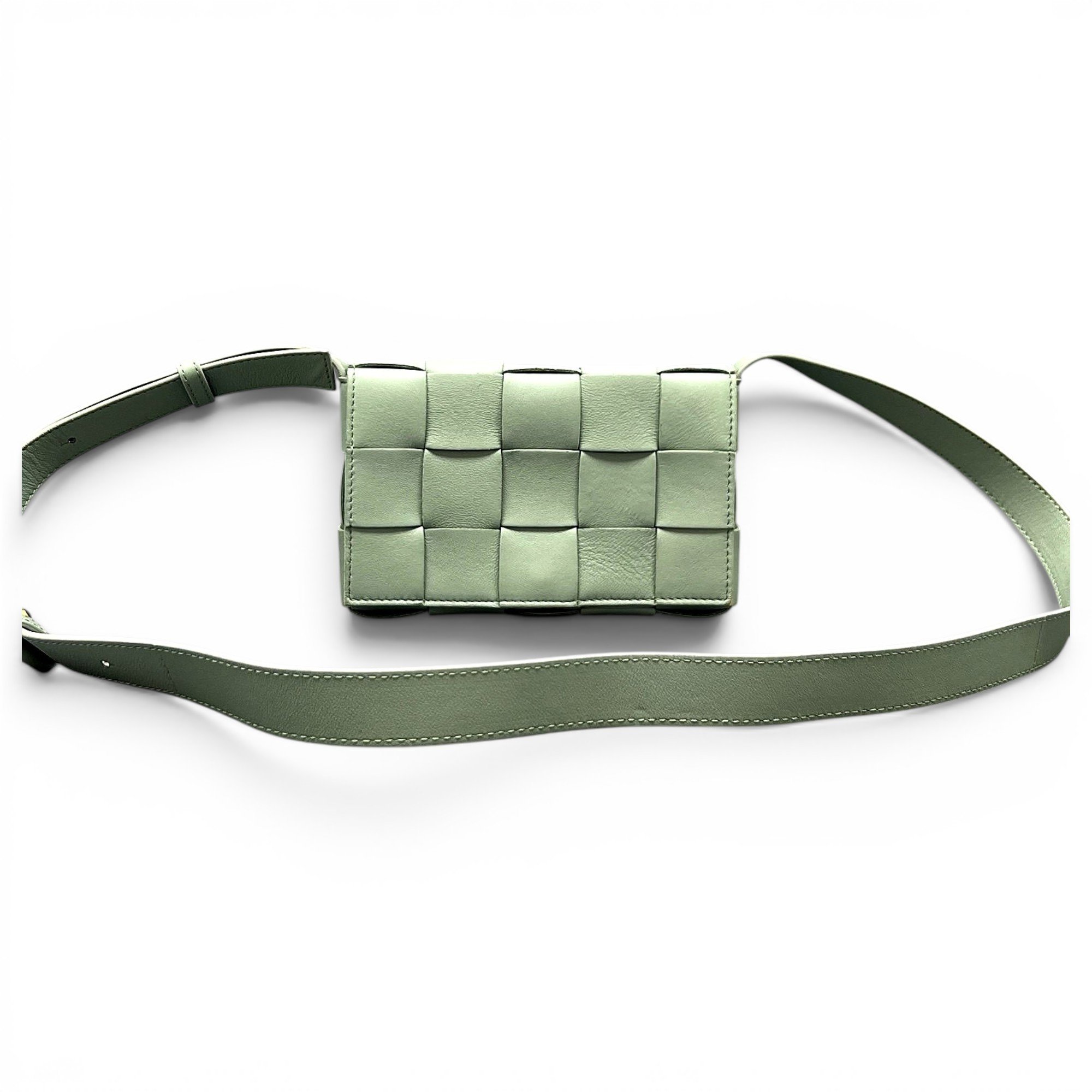 Cassette leather crossbody bag