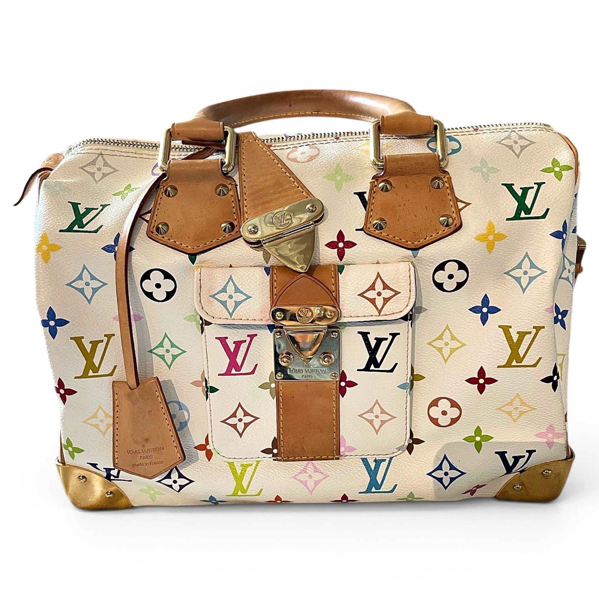 Speedy leather handbag