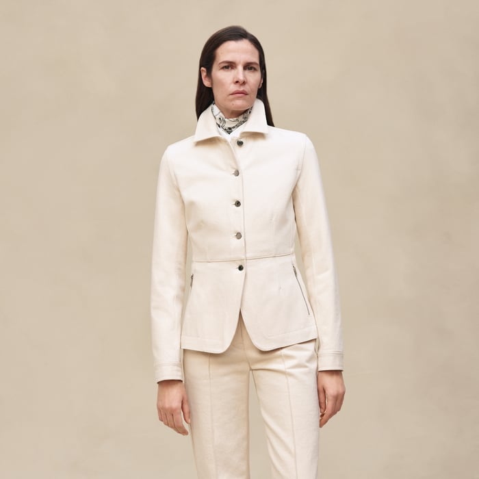 Blanc Cassé Denim Equestrian Jacket