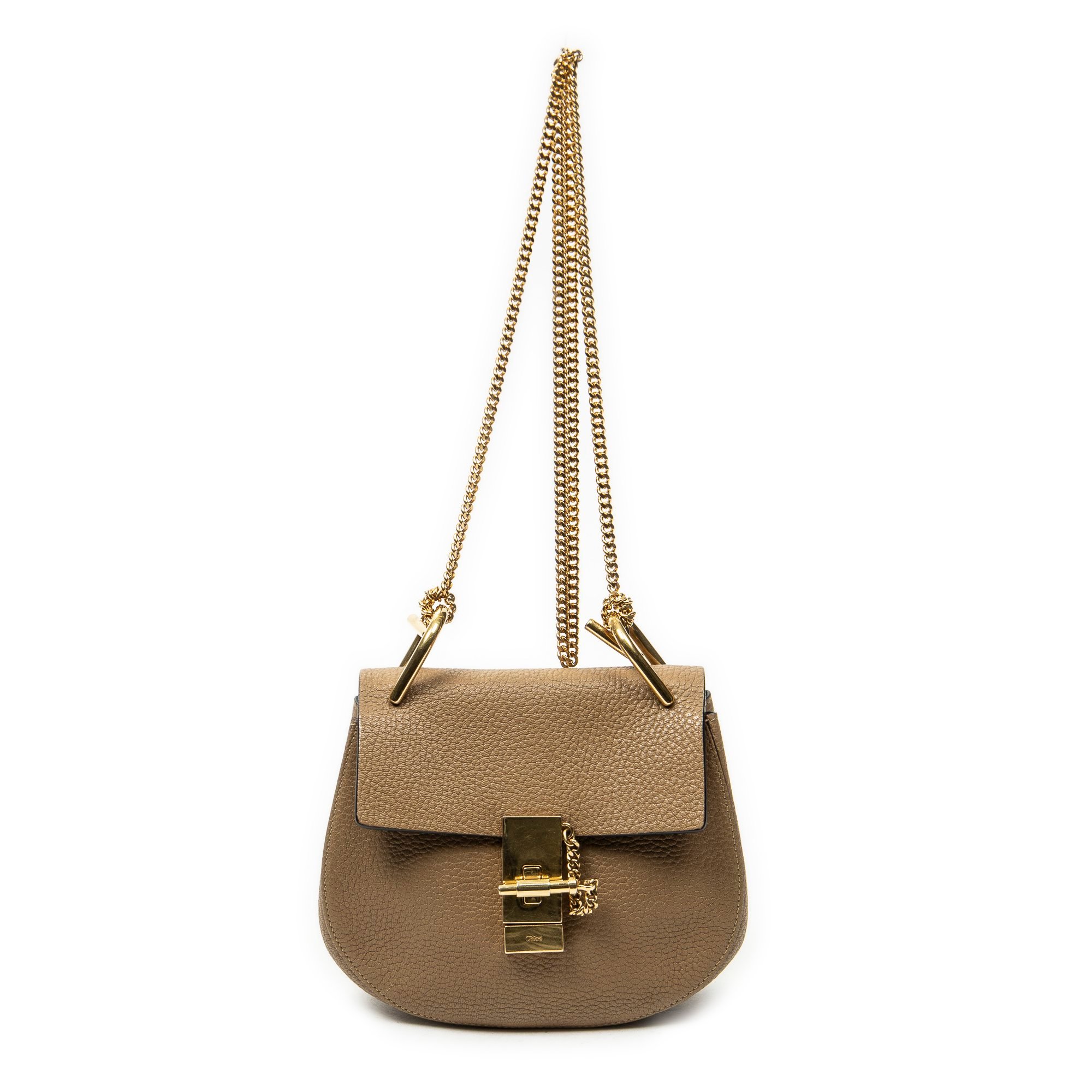 Drew leather handbag