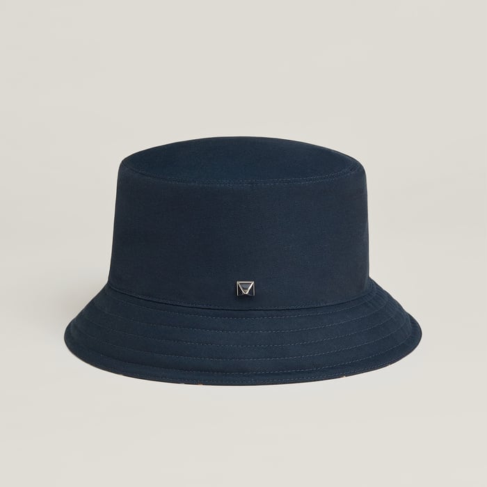 Navy Harper Pois Medor Bucket Hat