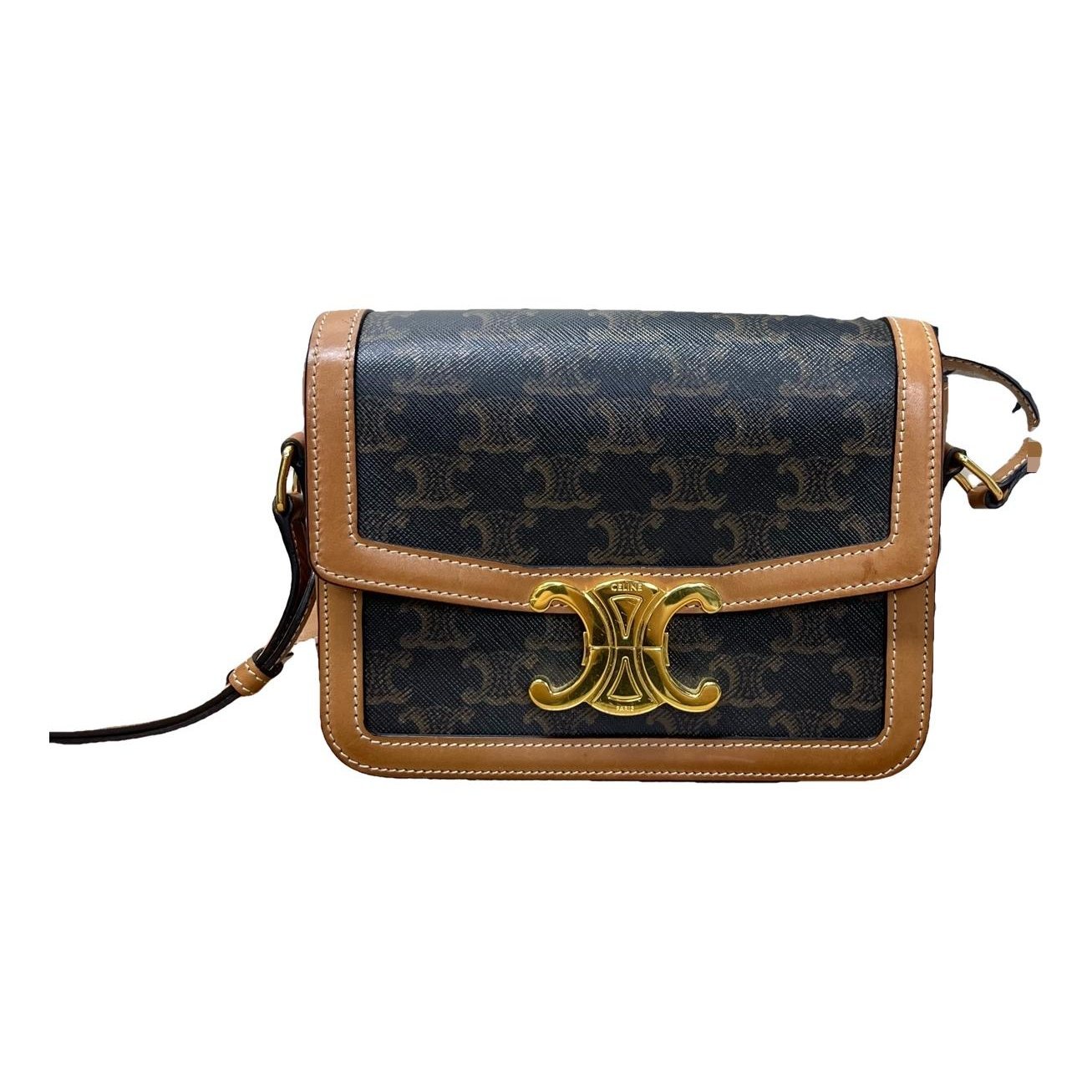 Triomphe leather handbag