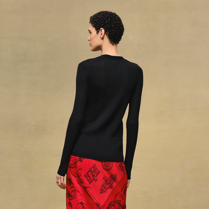 Noir Long-sleeve Cardigan
