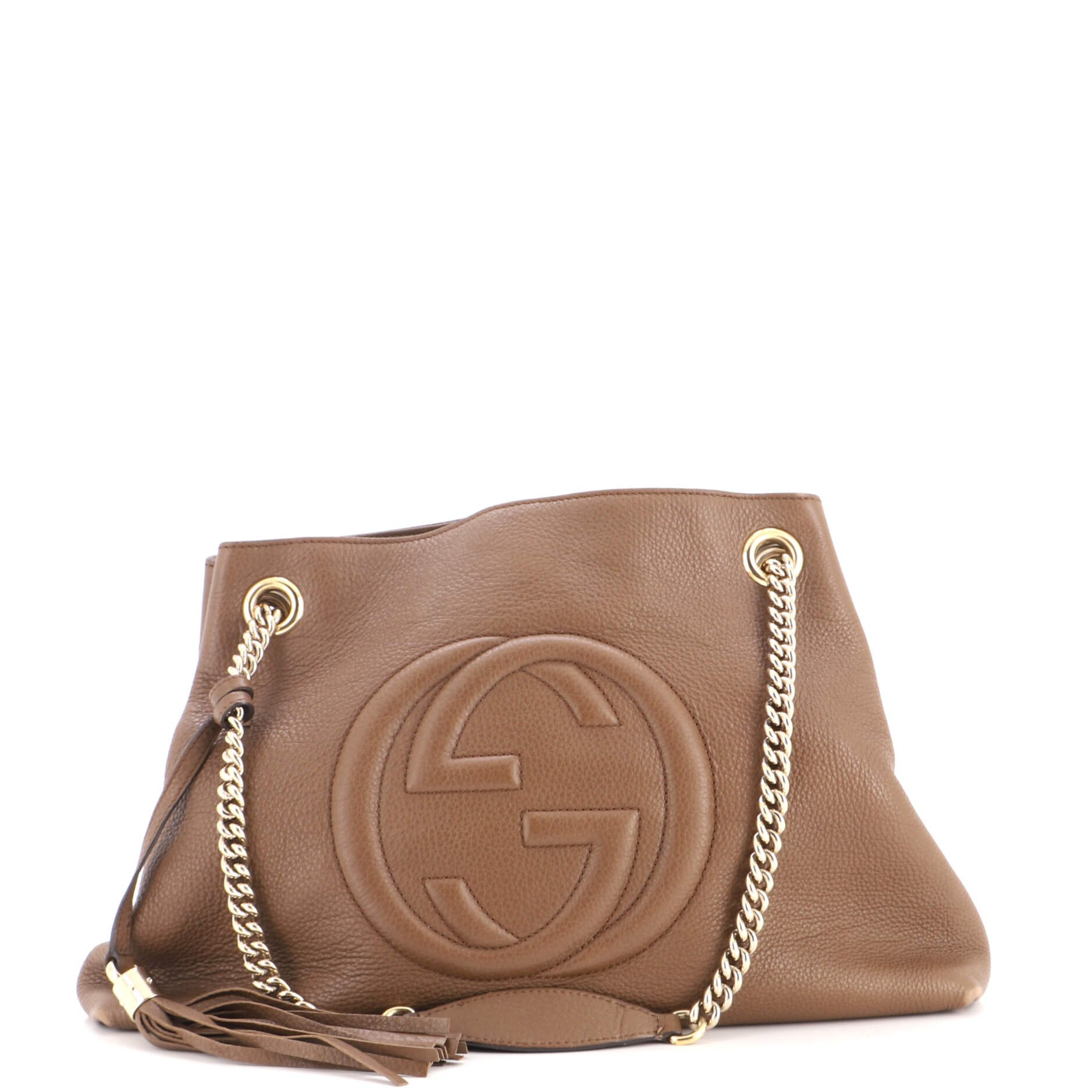 Soho Chain Strap Shoulder Bag Leather Medium