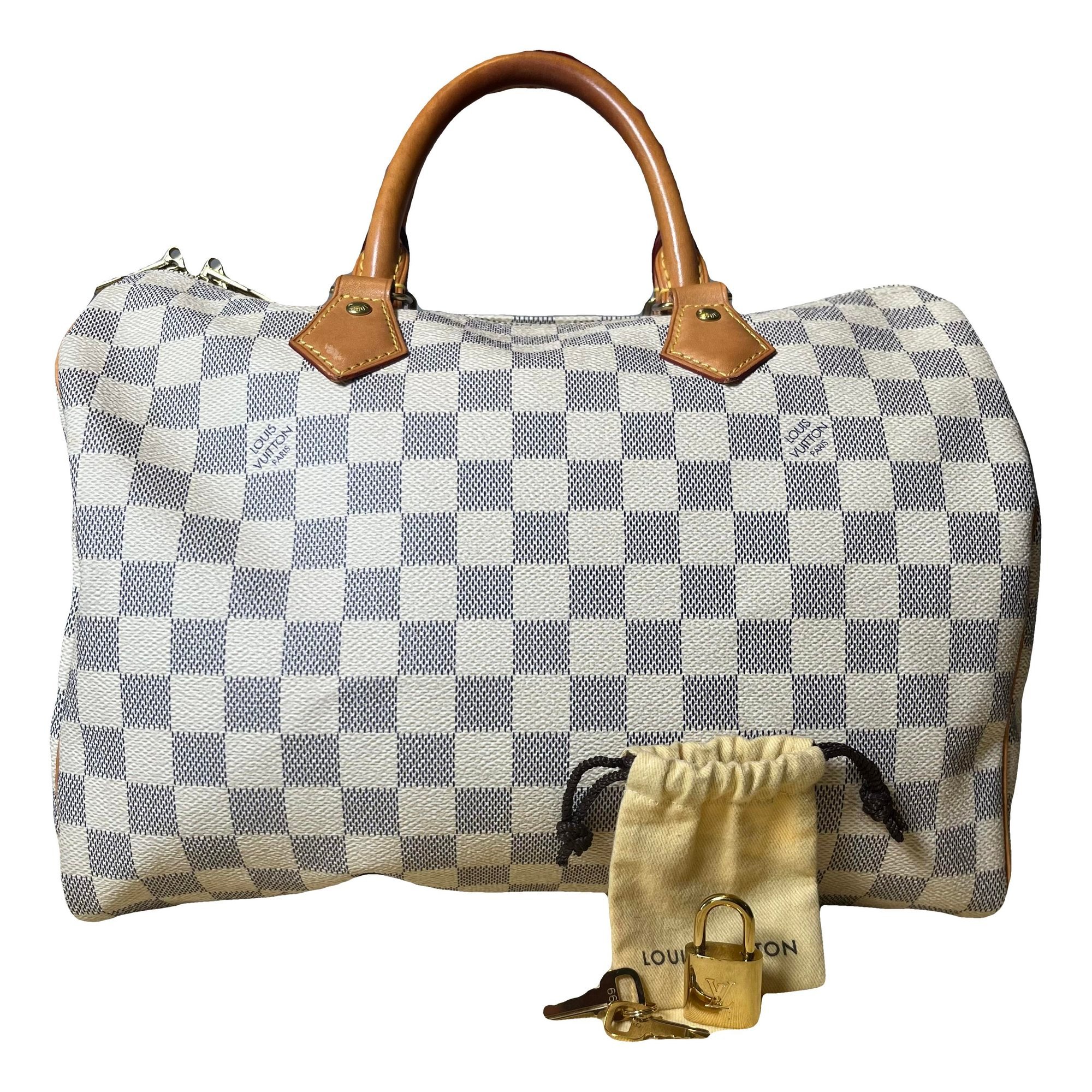 Speedy leather handbag