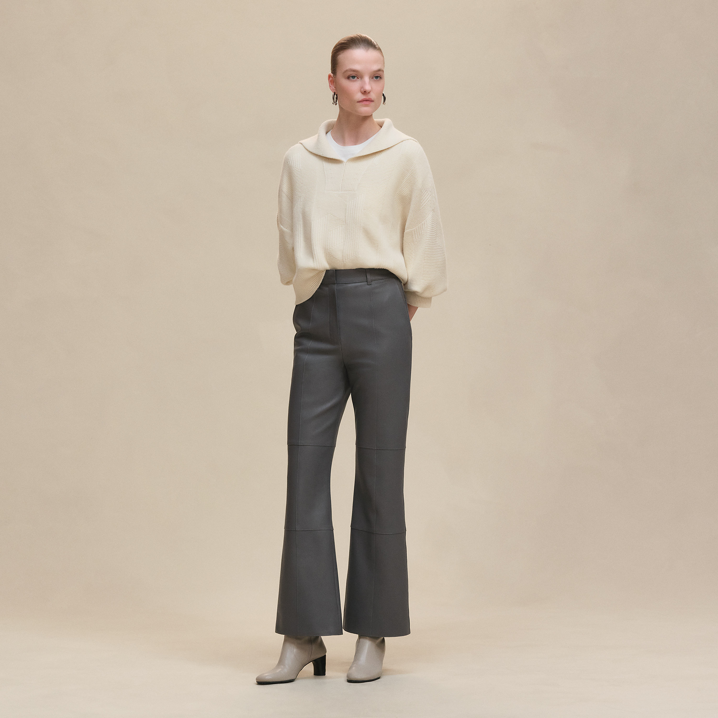 Bootcut chino pants