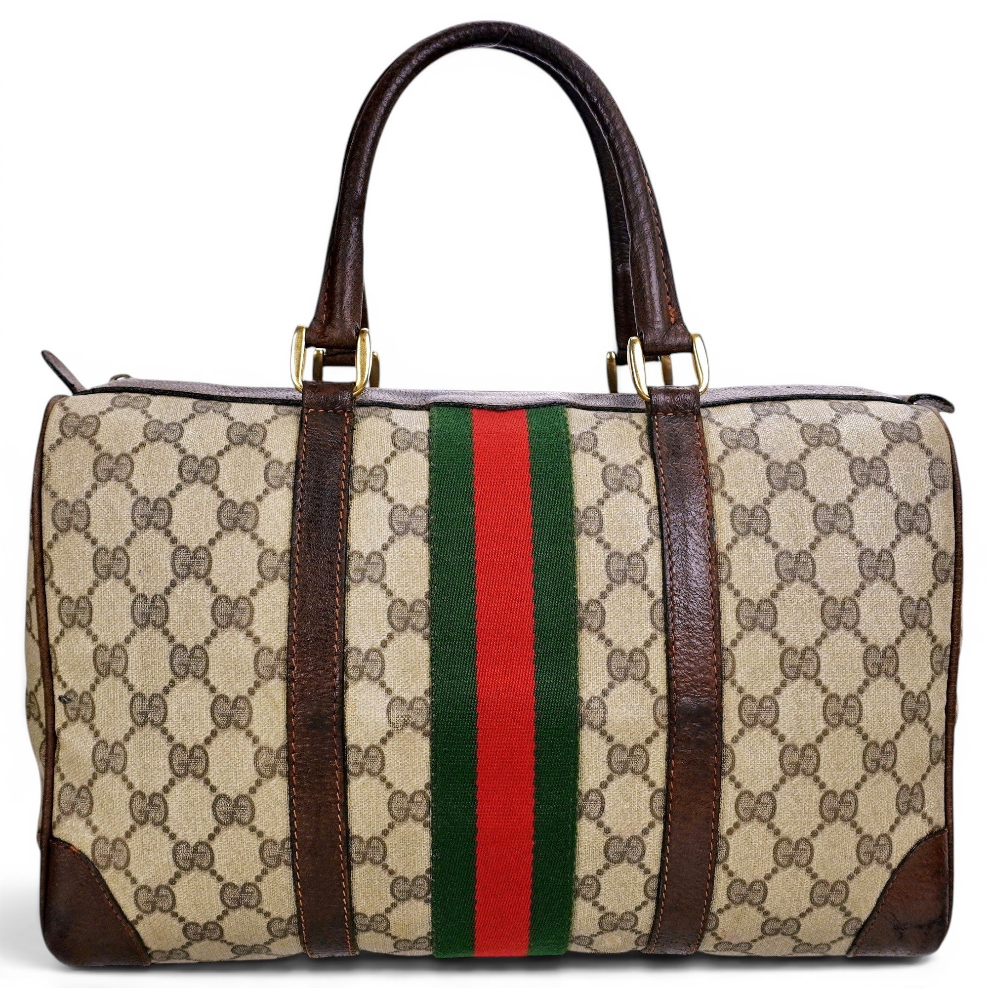Ophidia Boston leather tote