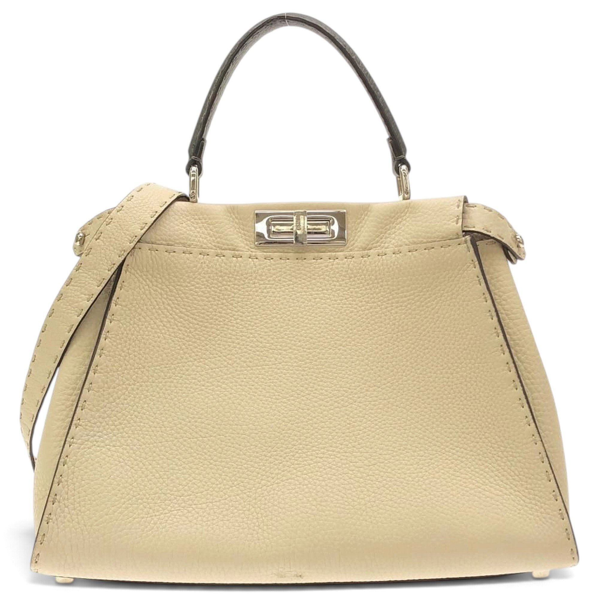 Peekaboo leather handbag