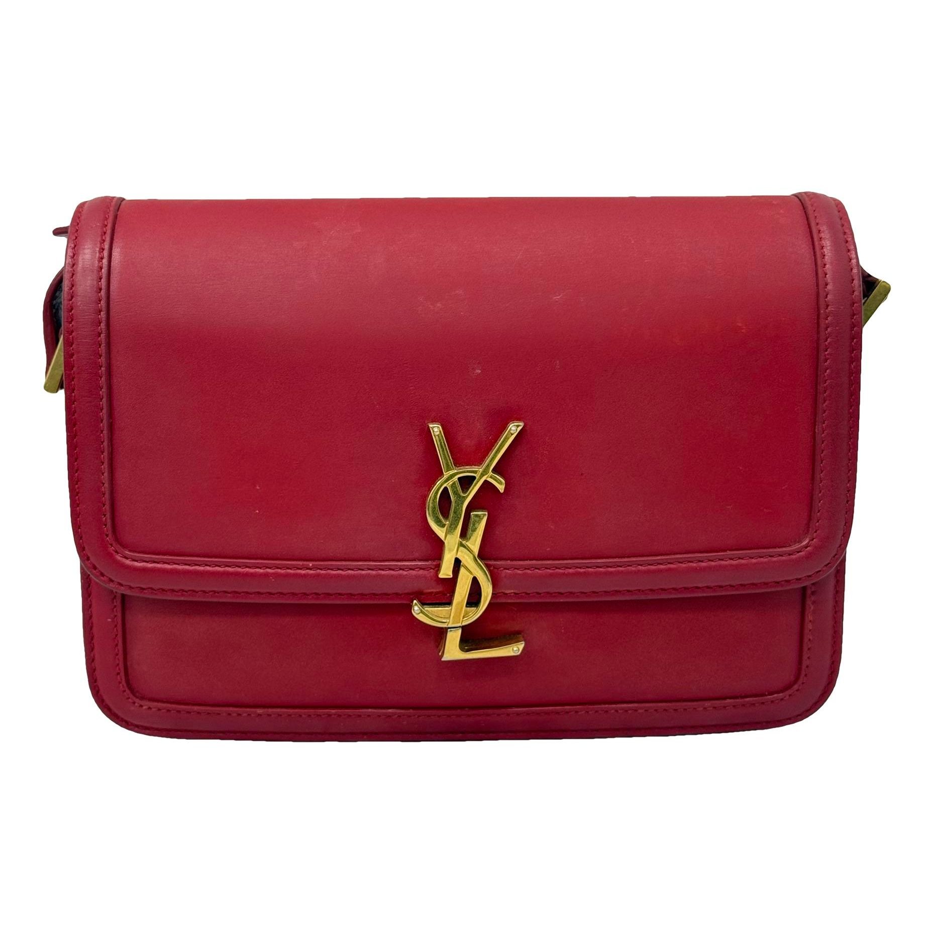 Solférino leather handbag