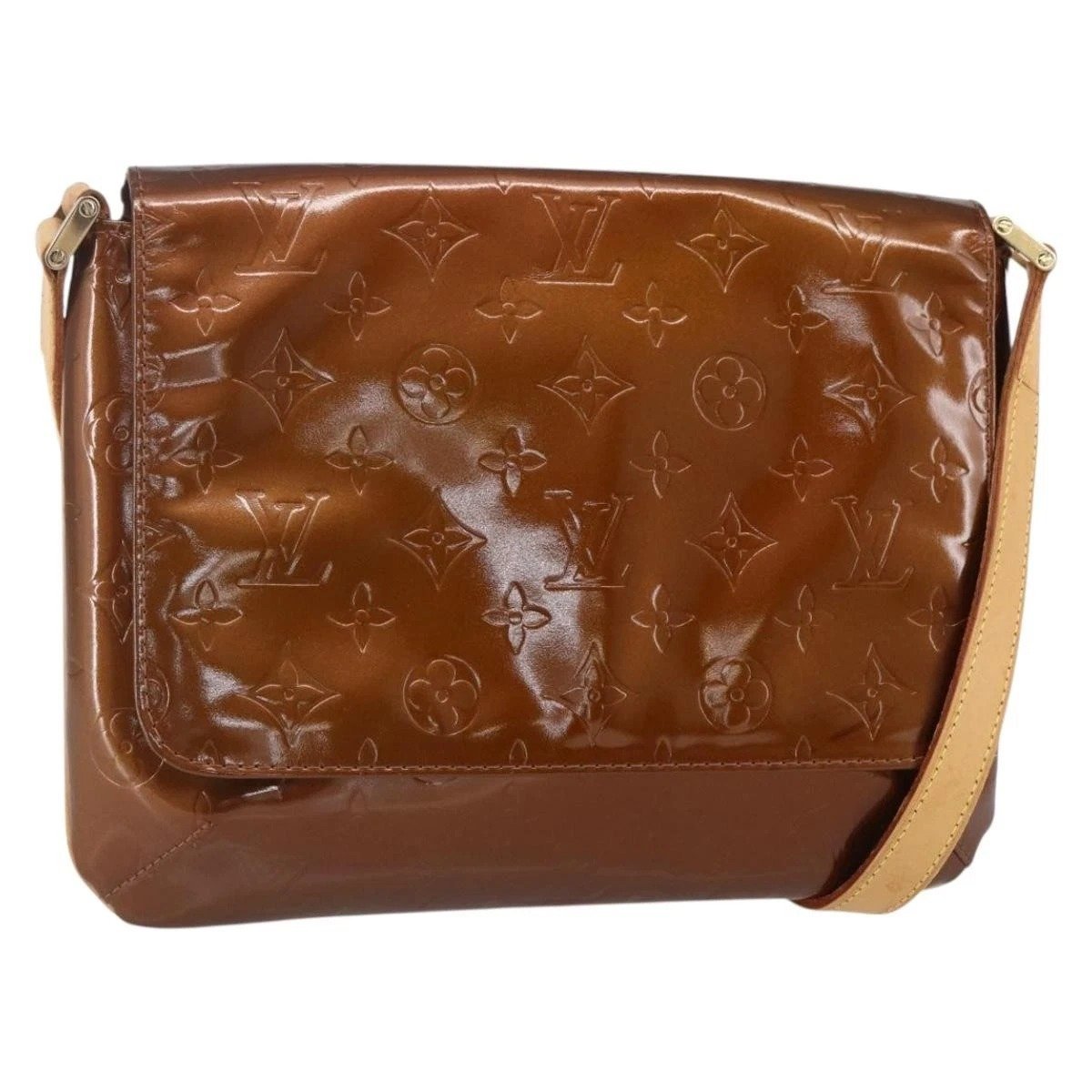 Patent leather handbag