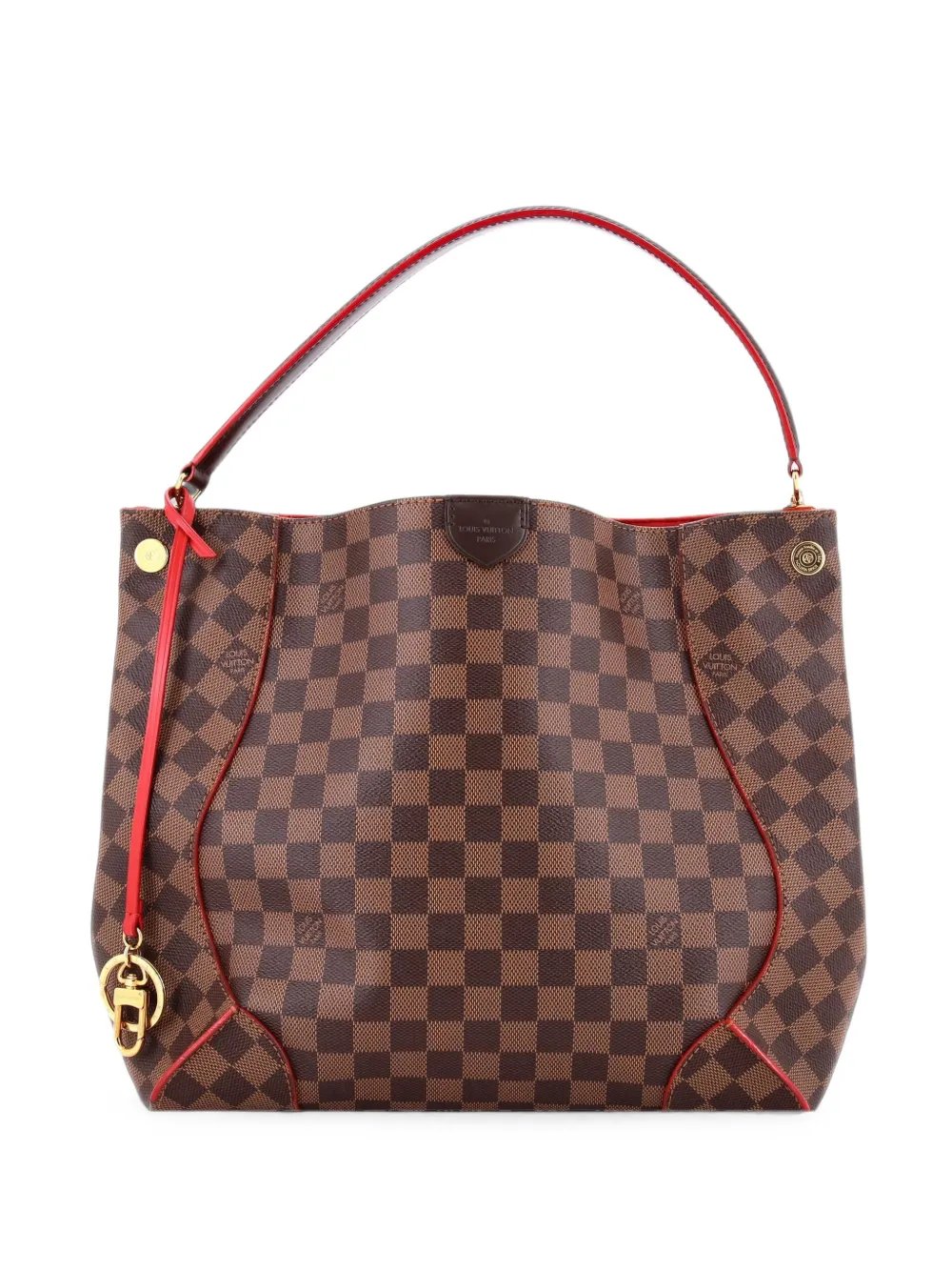Caissa Damier with Leather hobo bag