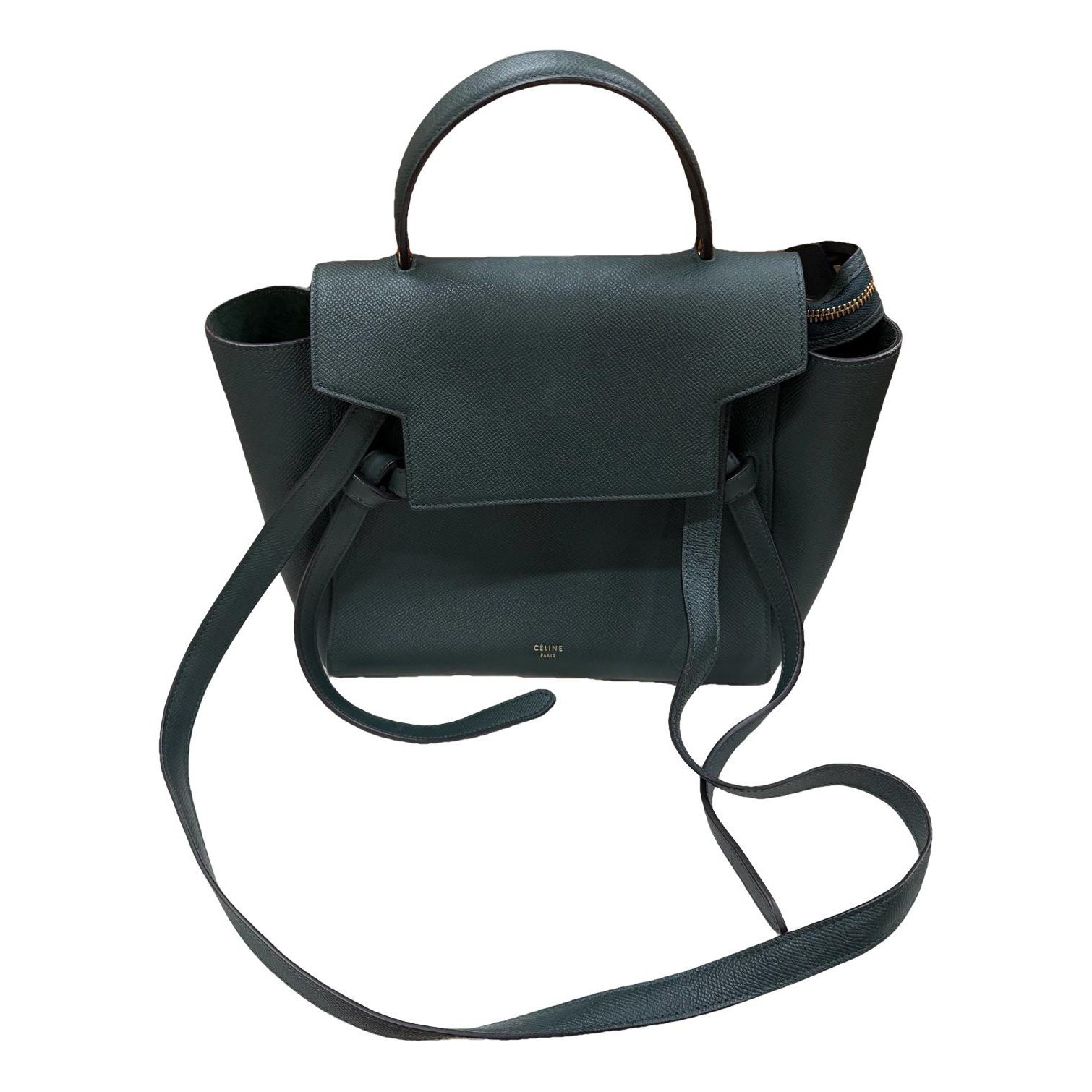 Belt leather handbag