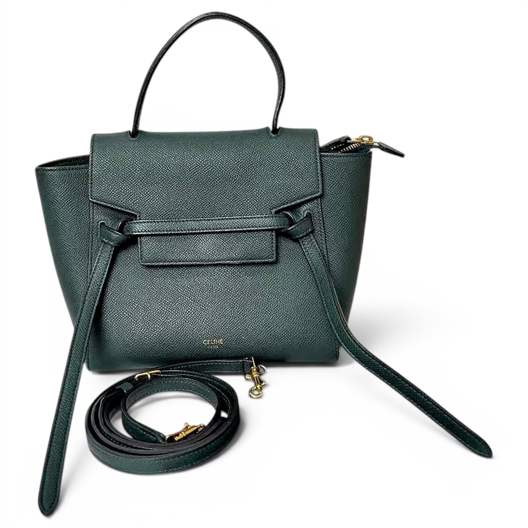 Belt leather handbag