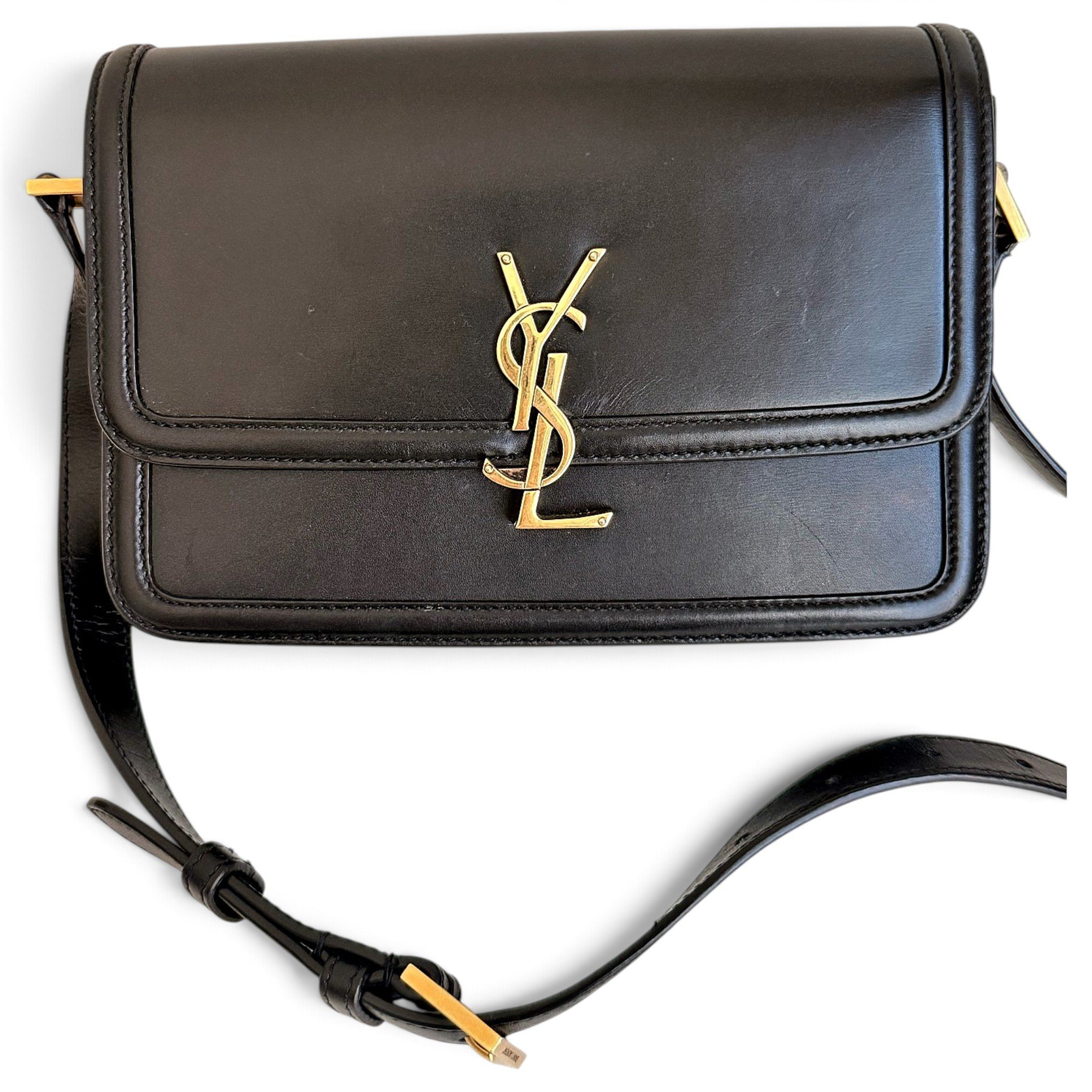 Solférino leather handbag