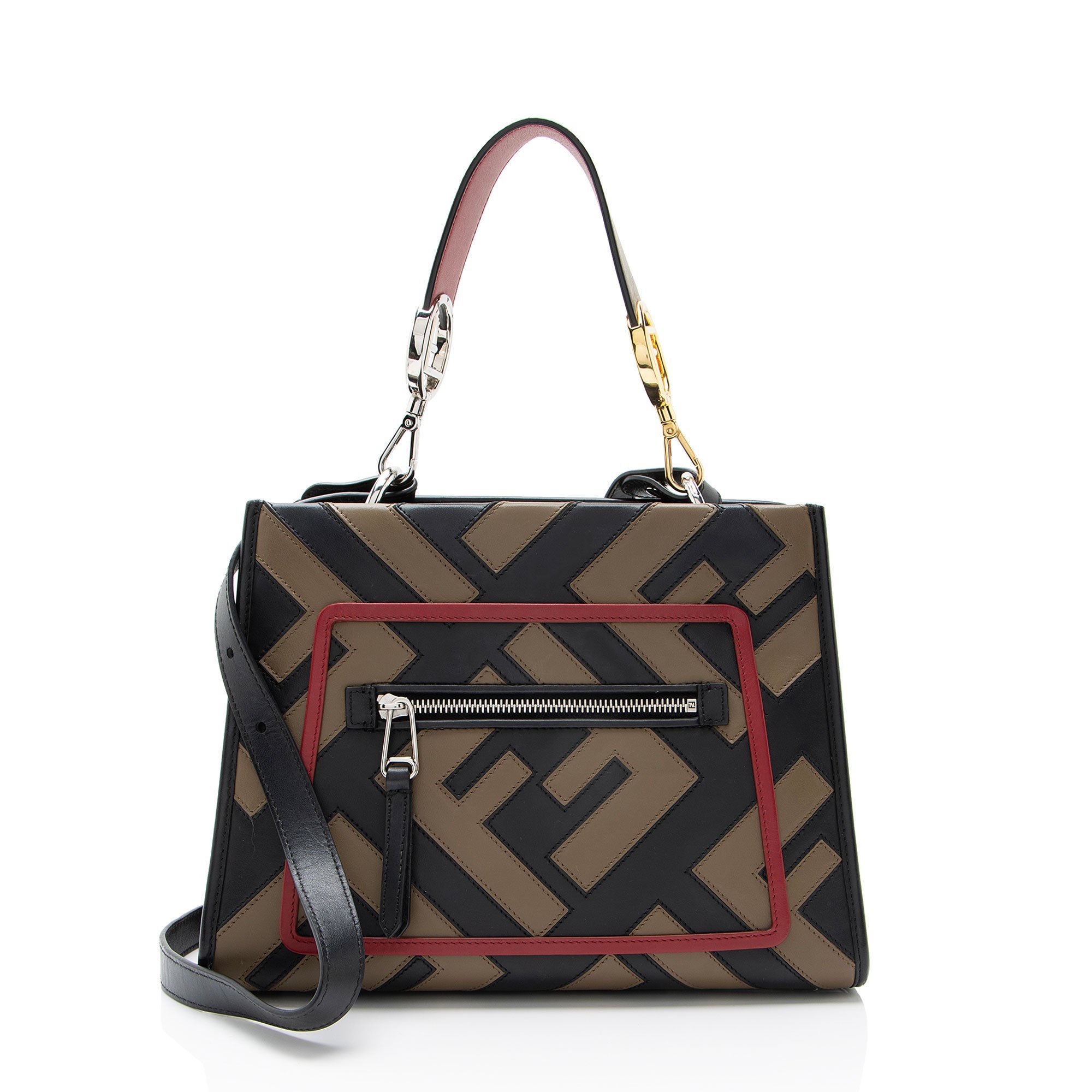 FF leather tote