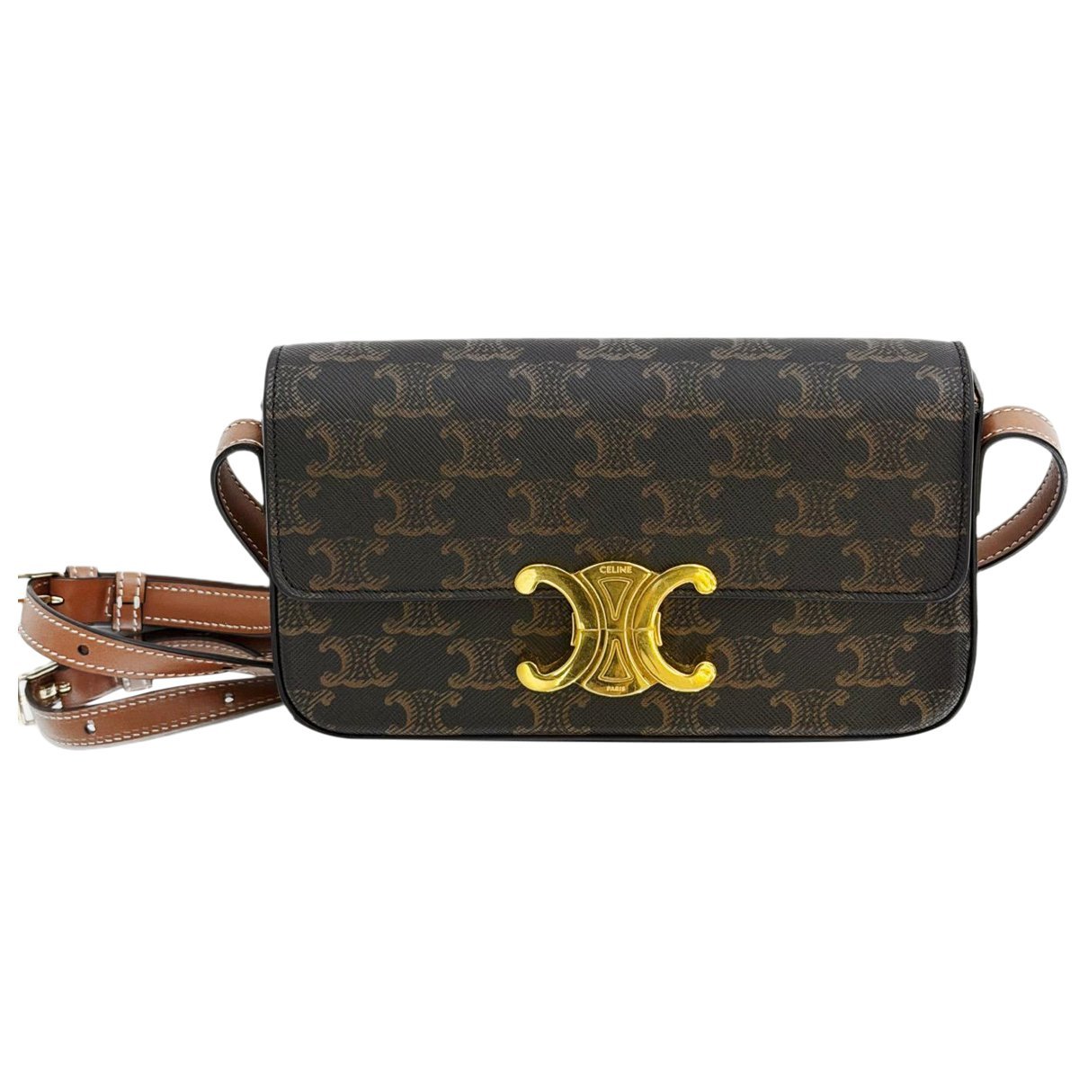 Triomphe leather handbag