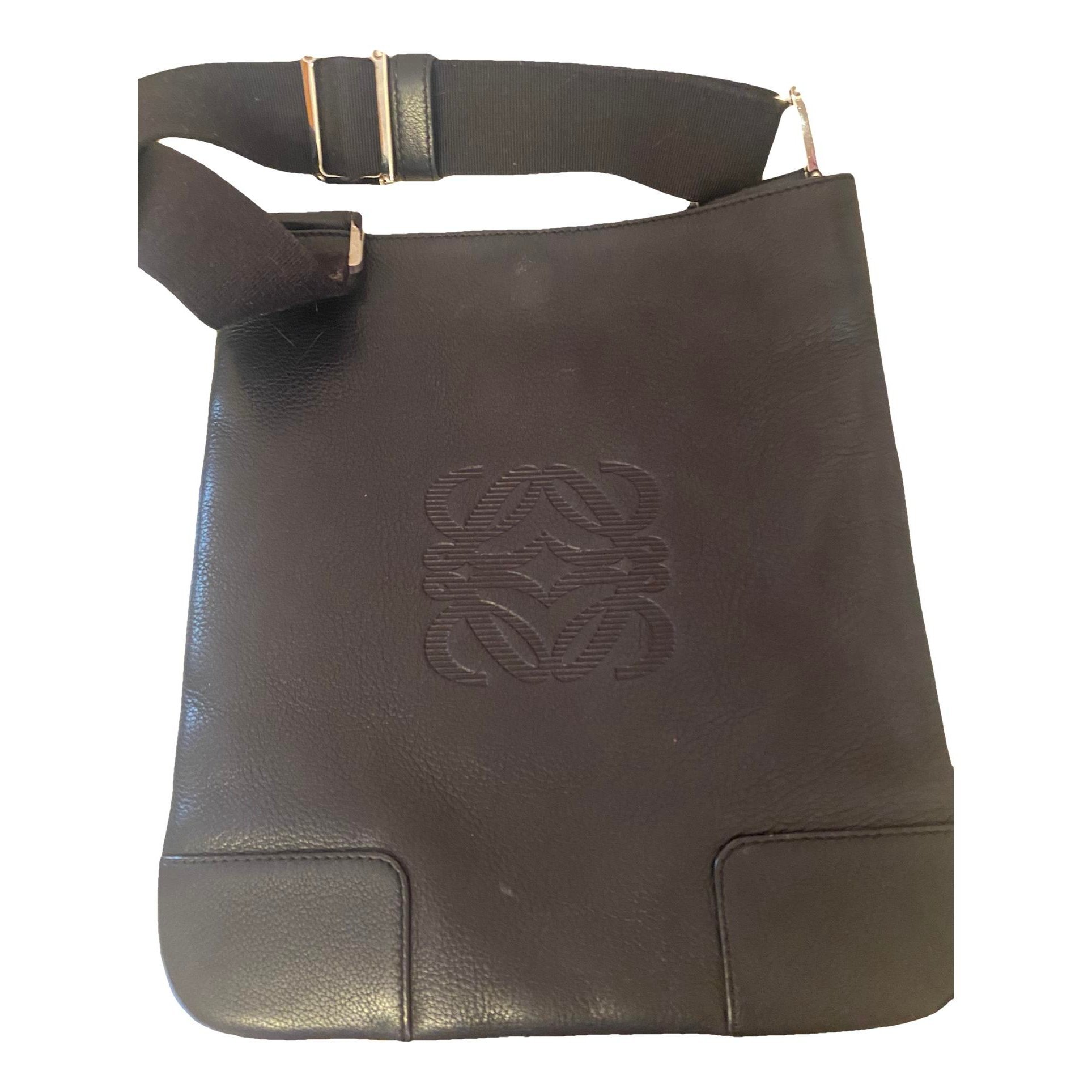 A4 leather crossbody bag