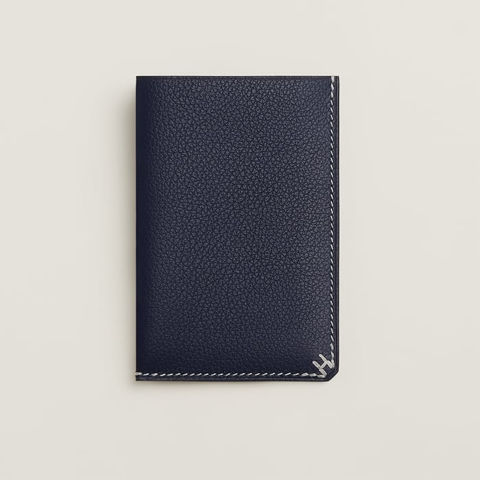 Bleu Nuit H Sellier Card Holder