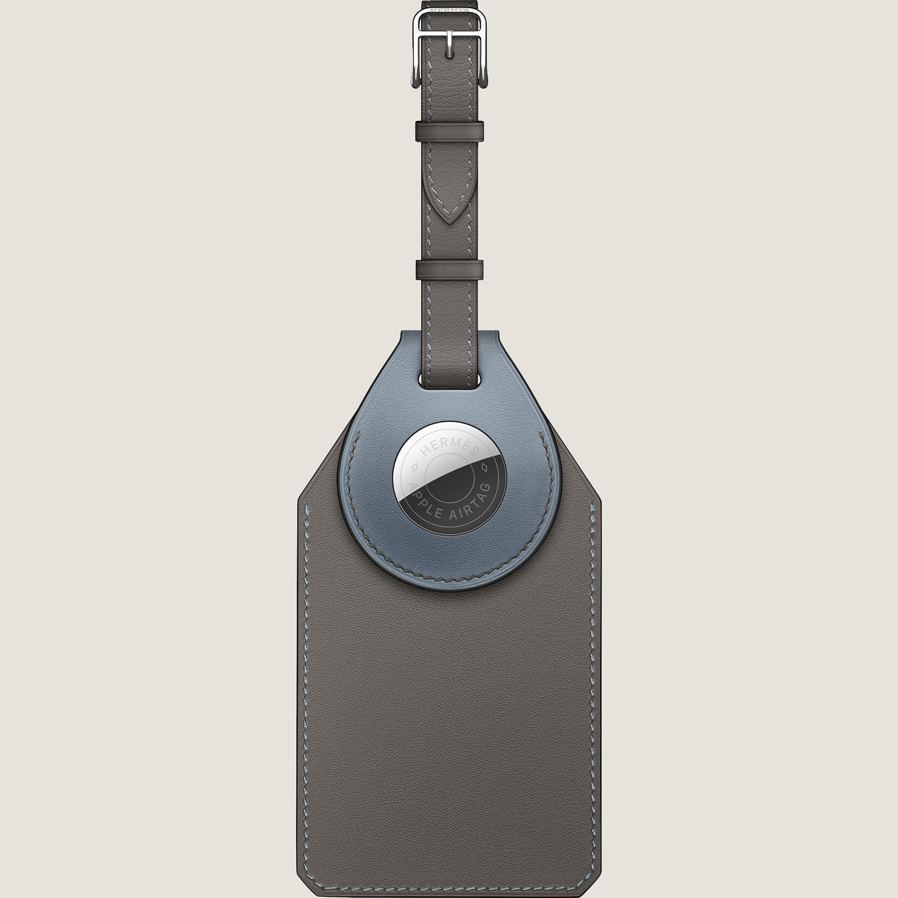 Apple AirTag Hermès bicolor travel tag